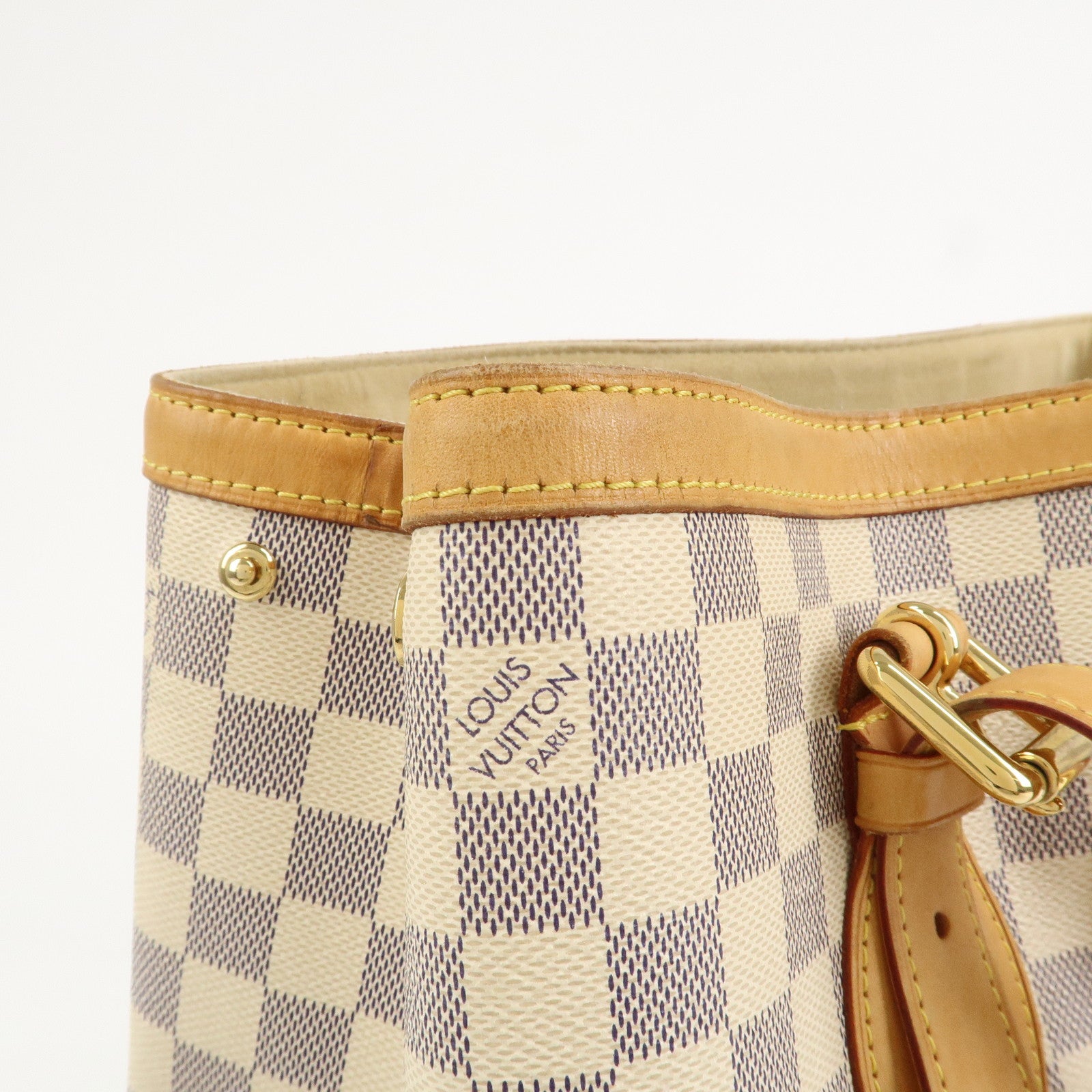 Louis Vuitton Damier Azur Hampstead MM Canvas Hand Bag N51206