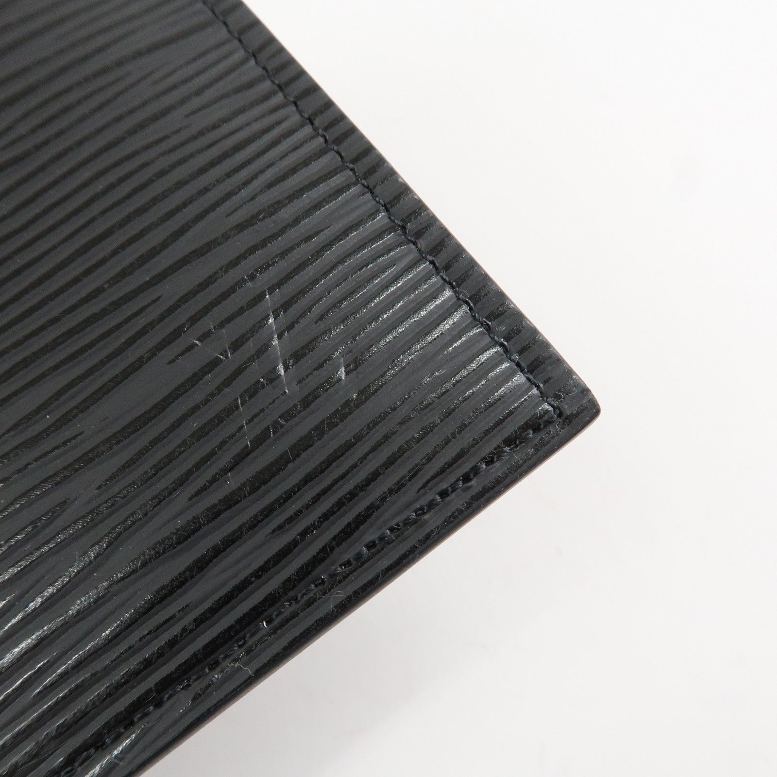 Louis Vuitton Epi Pochette Felicie Leather Hand Bag Black M62648 Used