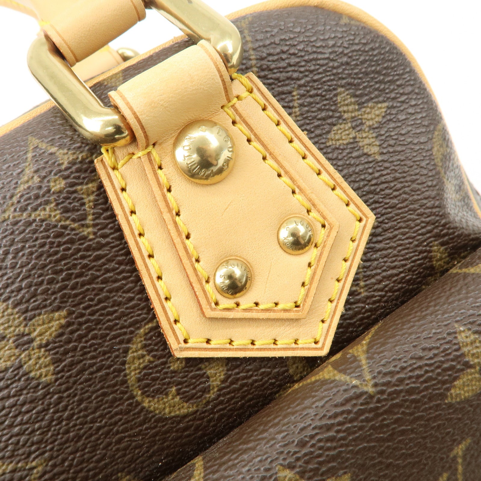 Louis Vuitton Monogram Manhattan PM Hand Bag M40026 Used