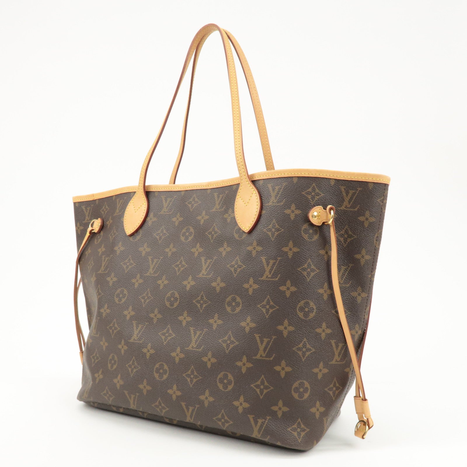 Louis Vuitton Monogram Neverfull MM Tote Bag Brown M40156 Used