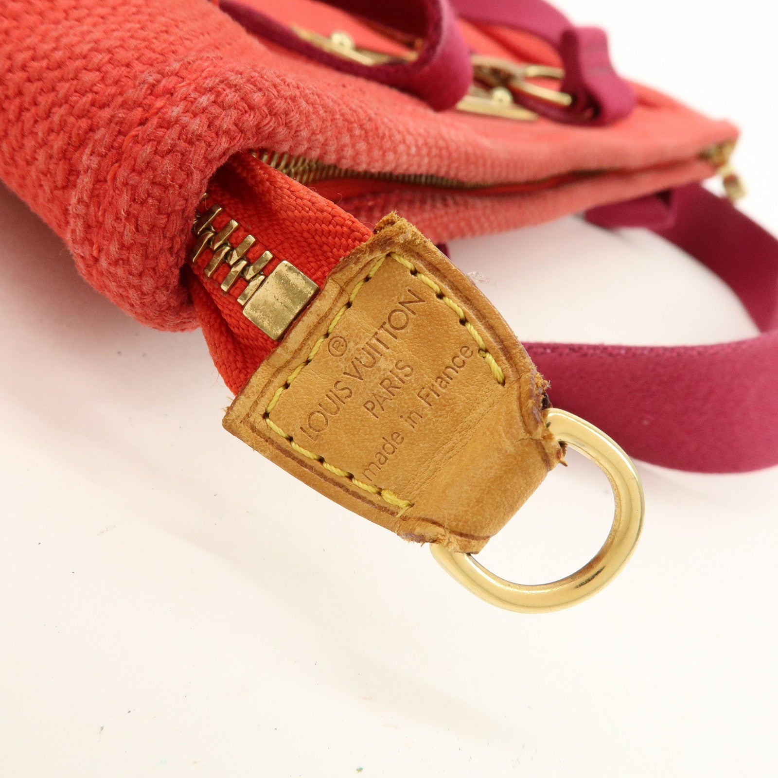 Louis Vuitton Antigua Cabas MM Tote Bag Hand Bag Rouge M40034