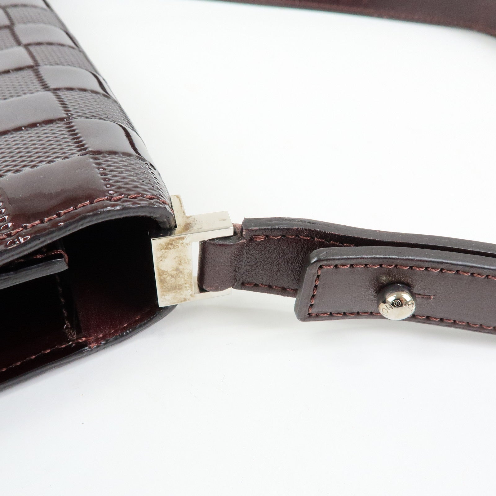 Louis Vuitton Damier Vernis Cabaret Shoulder Bag Bordeaux M92124