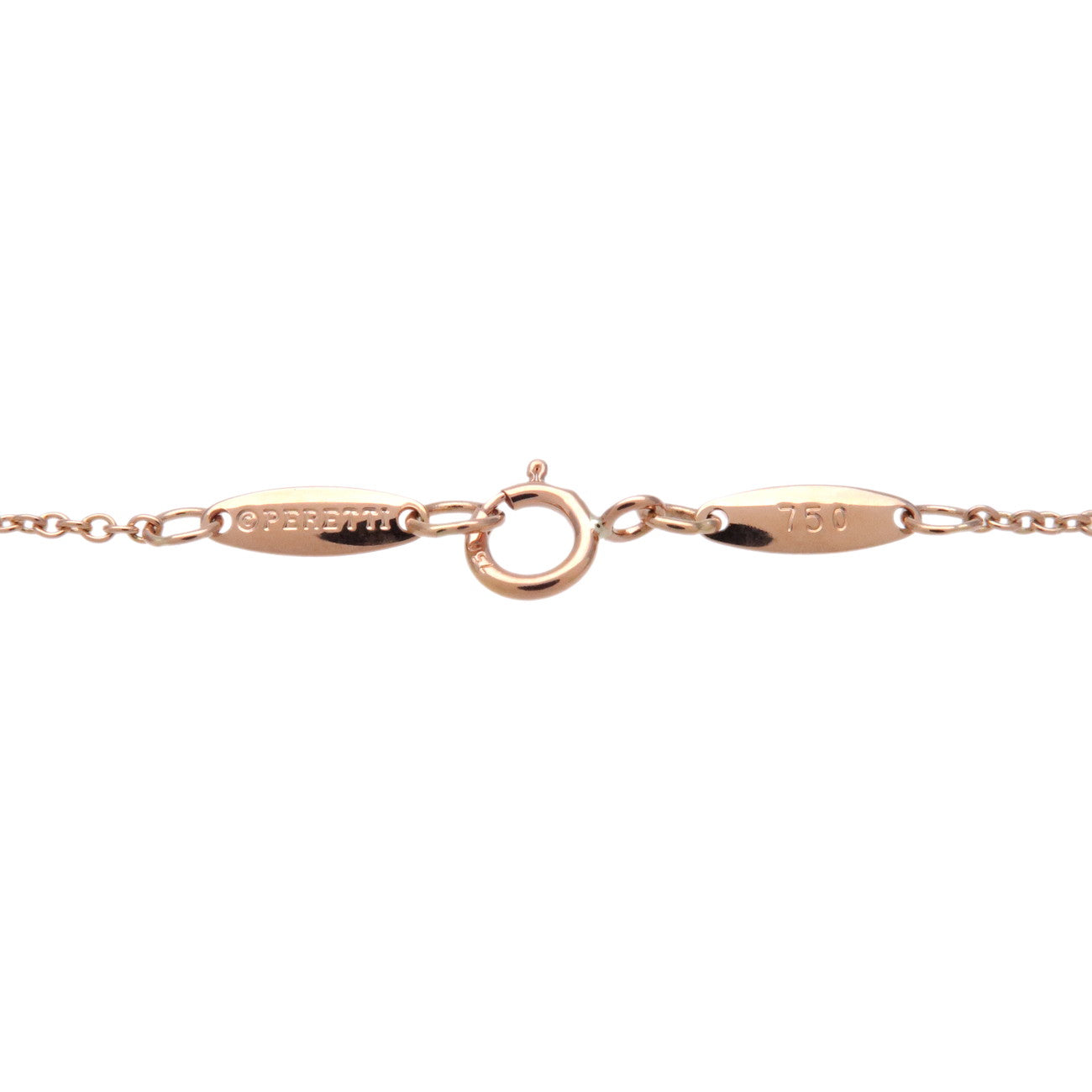 Tiffany & Co By The Yard 1P Diamond 0.07ct Necklace 750PG