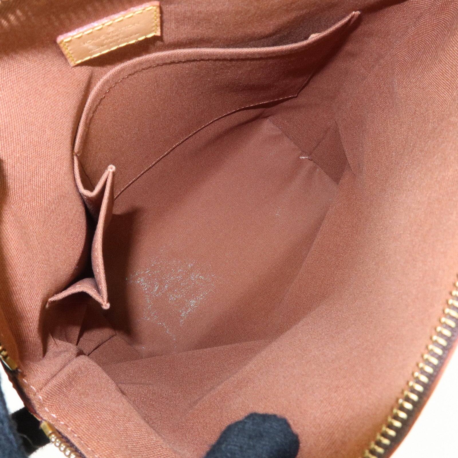 Louis Vuitton Monogram Lock It Hand Bag Old Style Brown M40102 Used