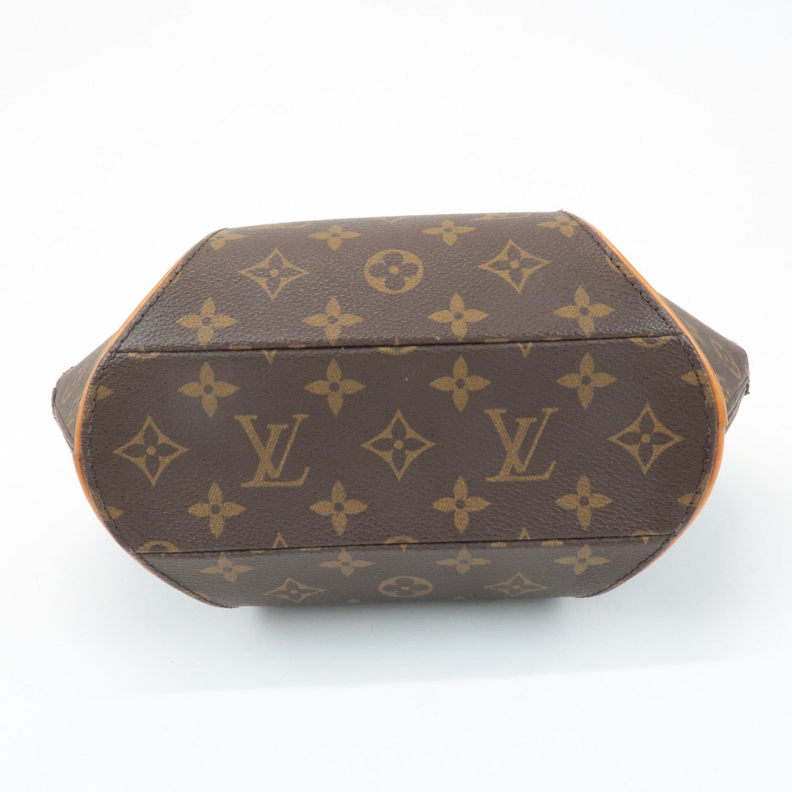 Louis Vuitton Monogram Ellipse PM Hand Bag Brown Gold HDW M51127