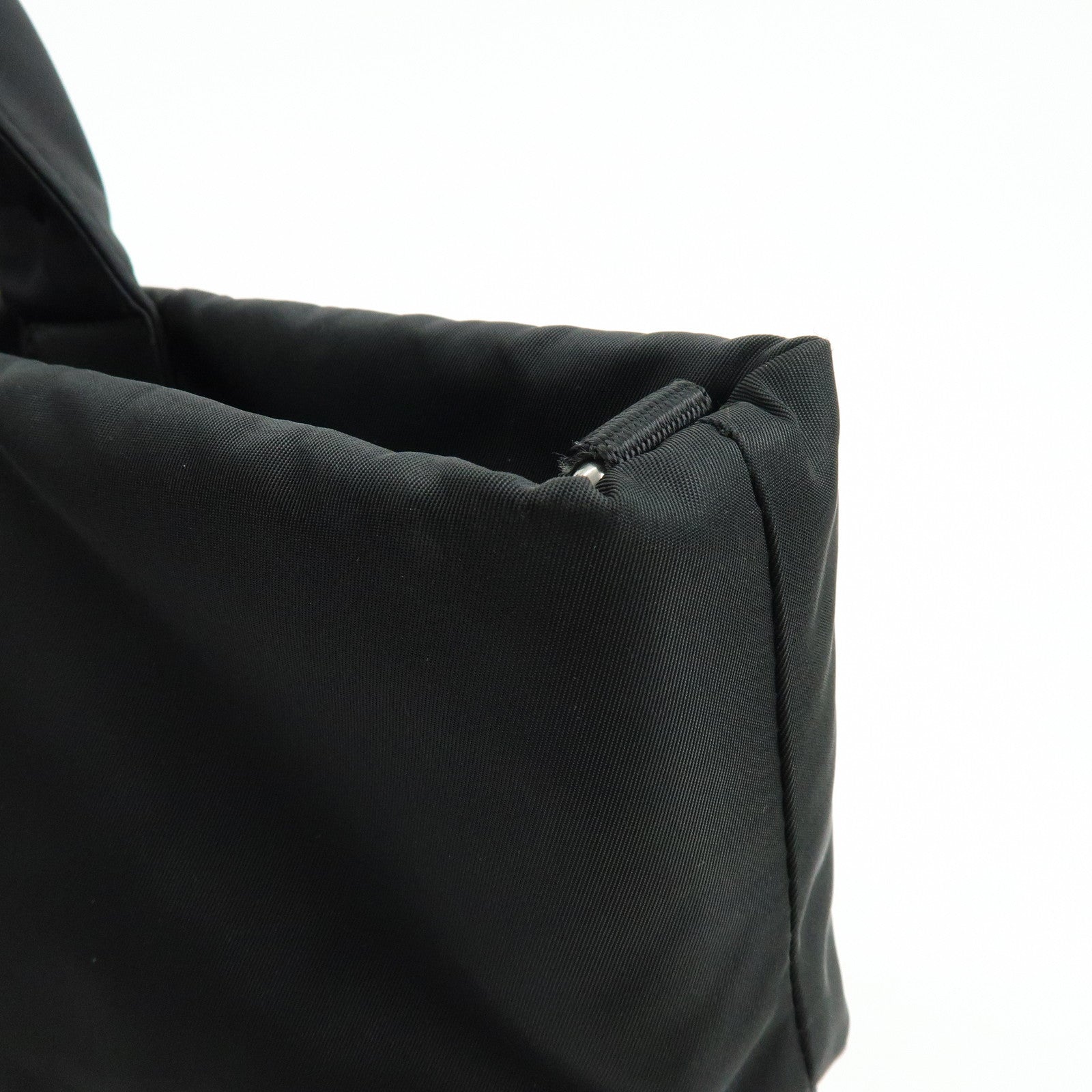 PRADA Triangle Logo Plaid Nylon Leather 2Way Bag Hand Shoulder Bag