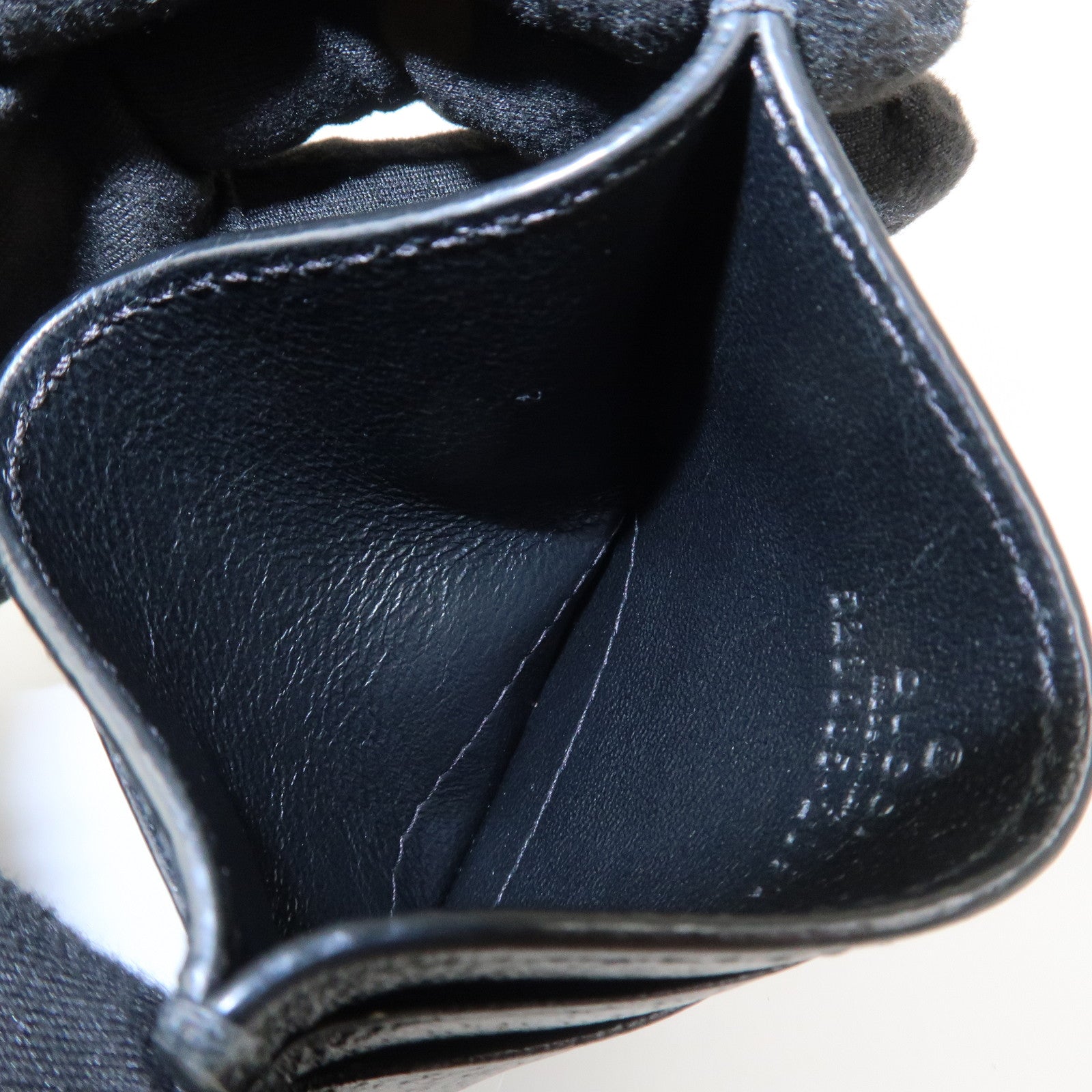 GUCCI Animalier Leather Card Case Card Holder Black 523685