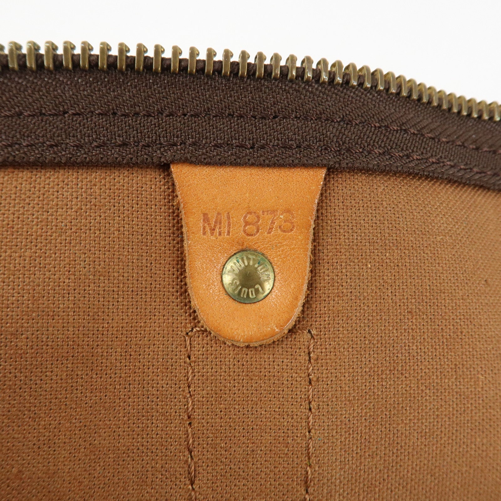 Louis Vuitton Monogram Keep All 60 Boston Bag Brown M41422 Used