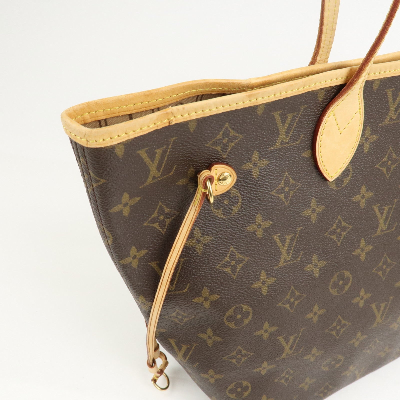 Louis Vuitton Monogram Neverfull MM Tote Bag Brown M40156