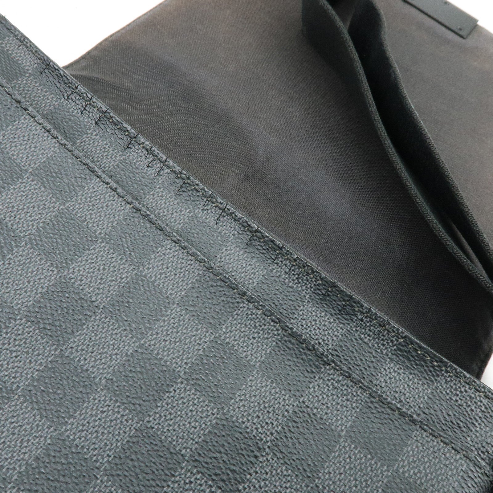 Louis Vuitton Damier Graphite District PM Shoulder Bag Noir N41260