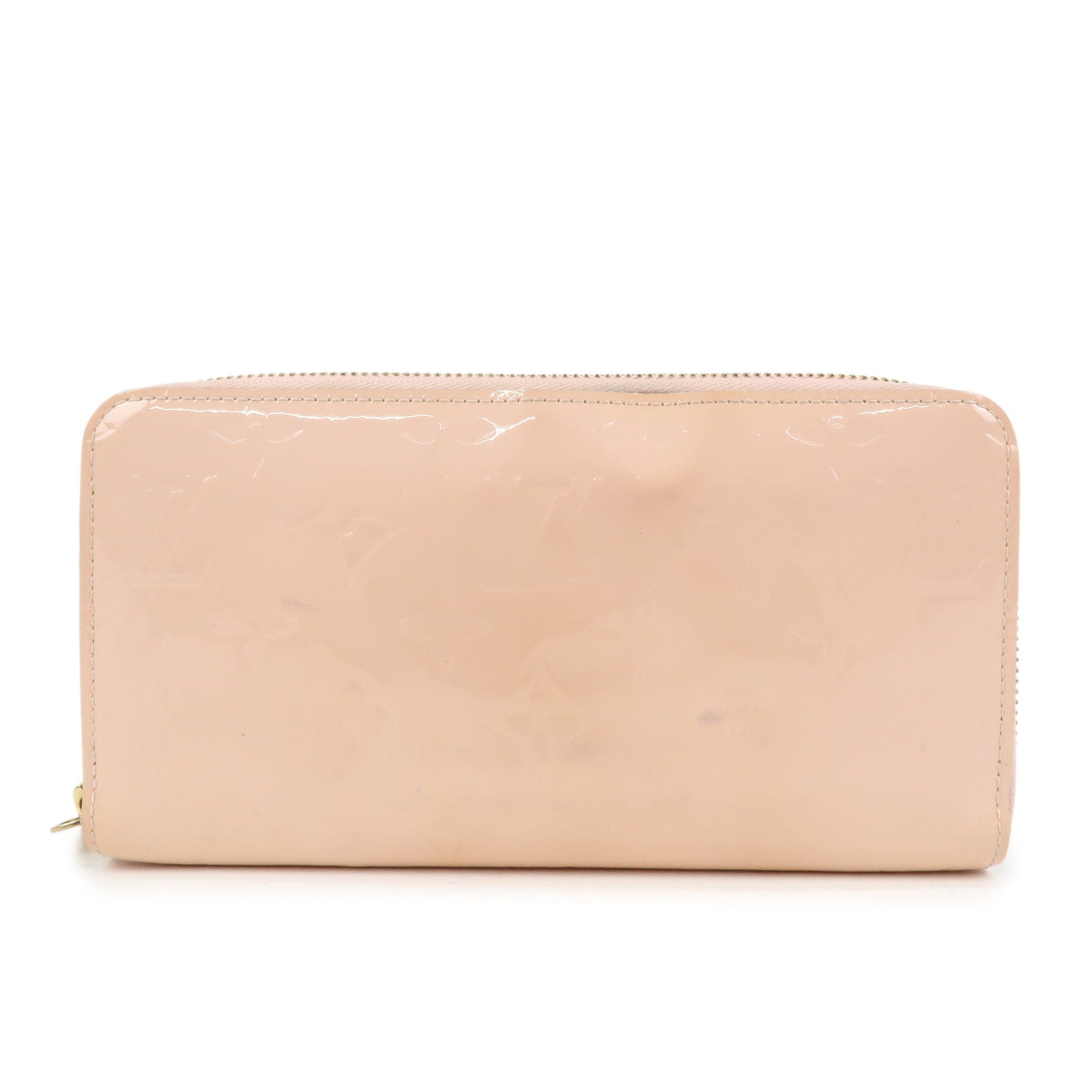 Louis Vuitton Monogram Vernis Zippy Wallet Rose Ballerine M61226