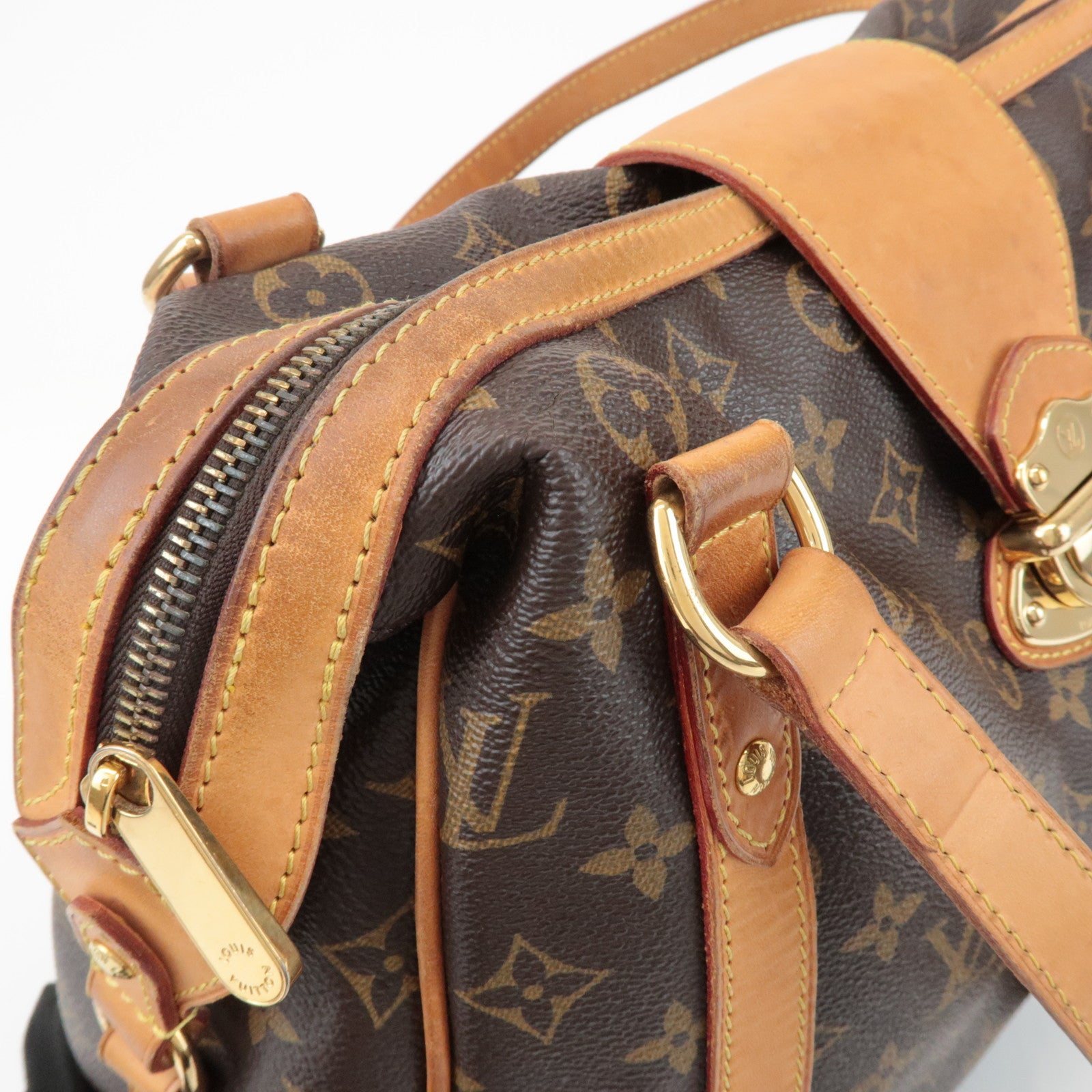 Louis Vuitton Monogram Stresa PM Shoulder Bag Brown M51186