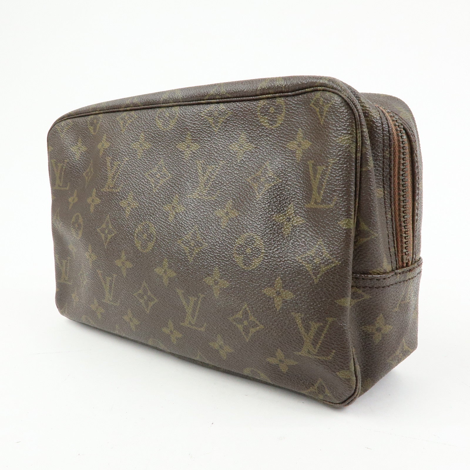 Louis Vuitton Monogram Trousse Toilette 28 Pouch Brown M47522