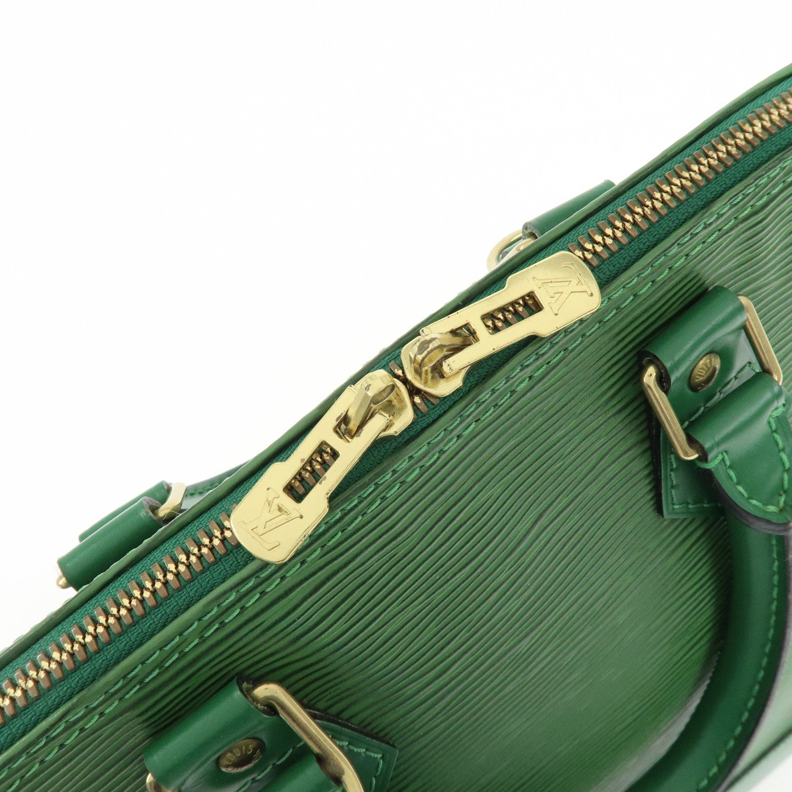 Louis Vuitton Epi Alma Hand Bag Borneo Green M52144