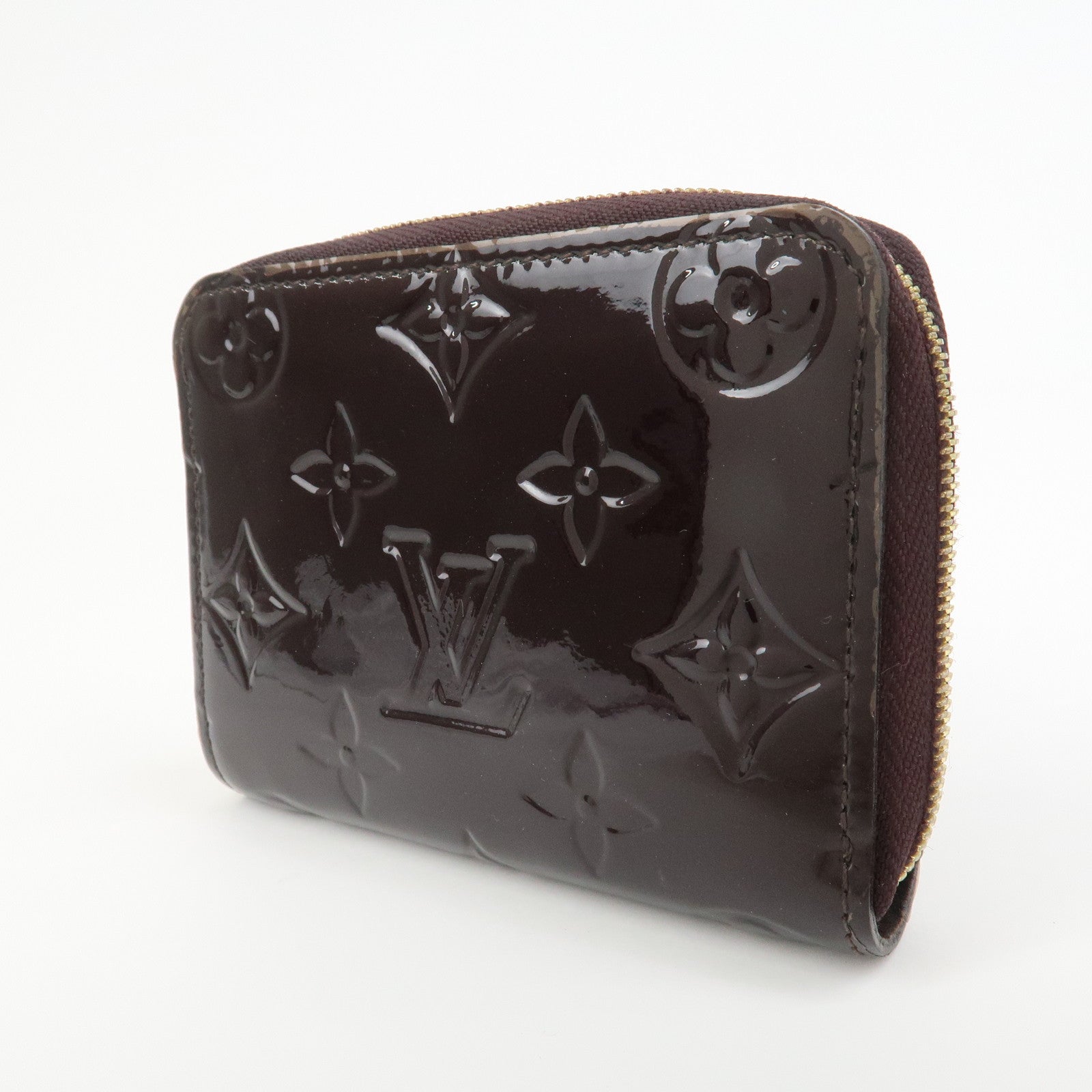 Louis Vuitton Monogram Vernis Zippy Coin Purse Amarante M93607