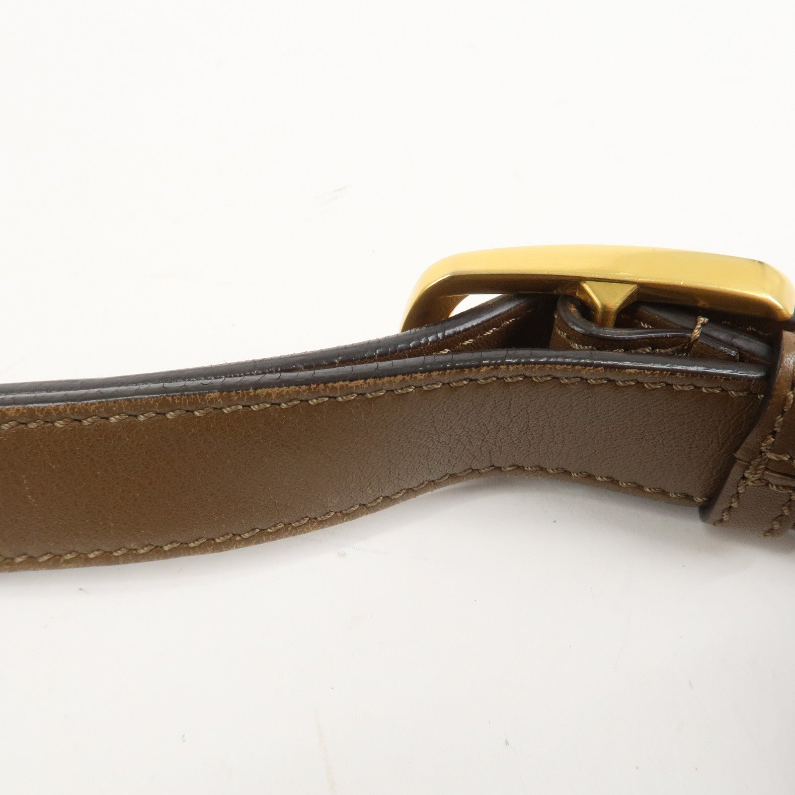 FENDI Pecan Canvas Leather Shoulder Bag Brown Black 8BR669