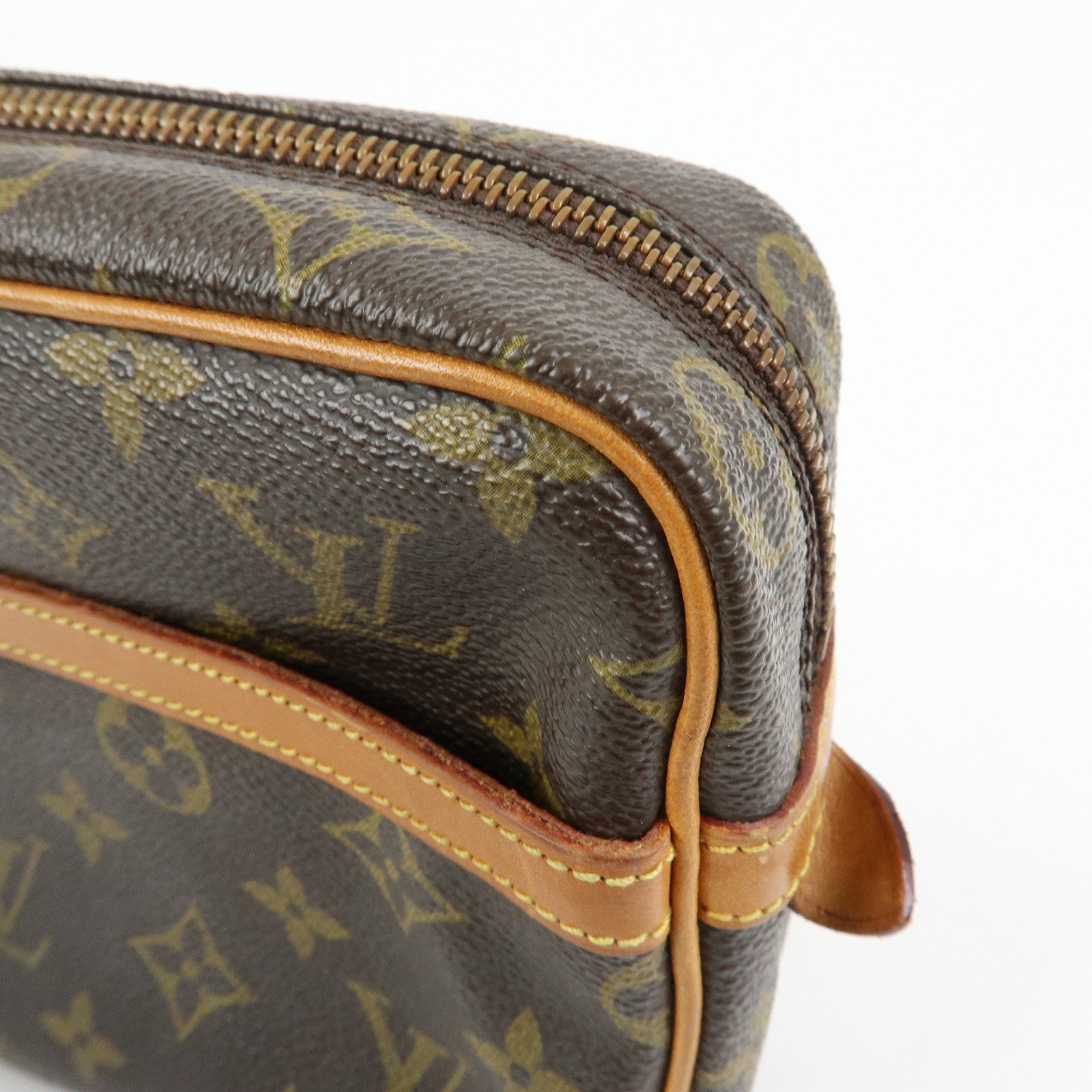 Louis Vuitton Monogram Compiegne 23 Pouch Clutch Bag Brown M51847