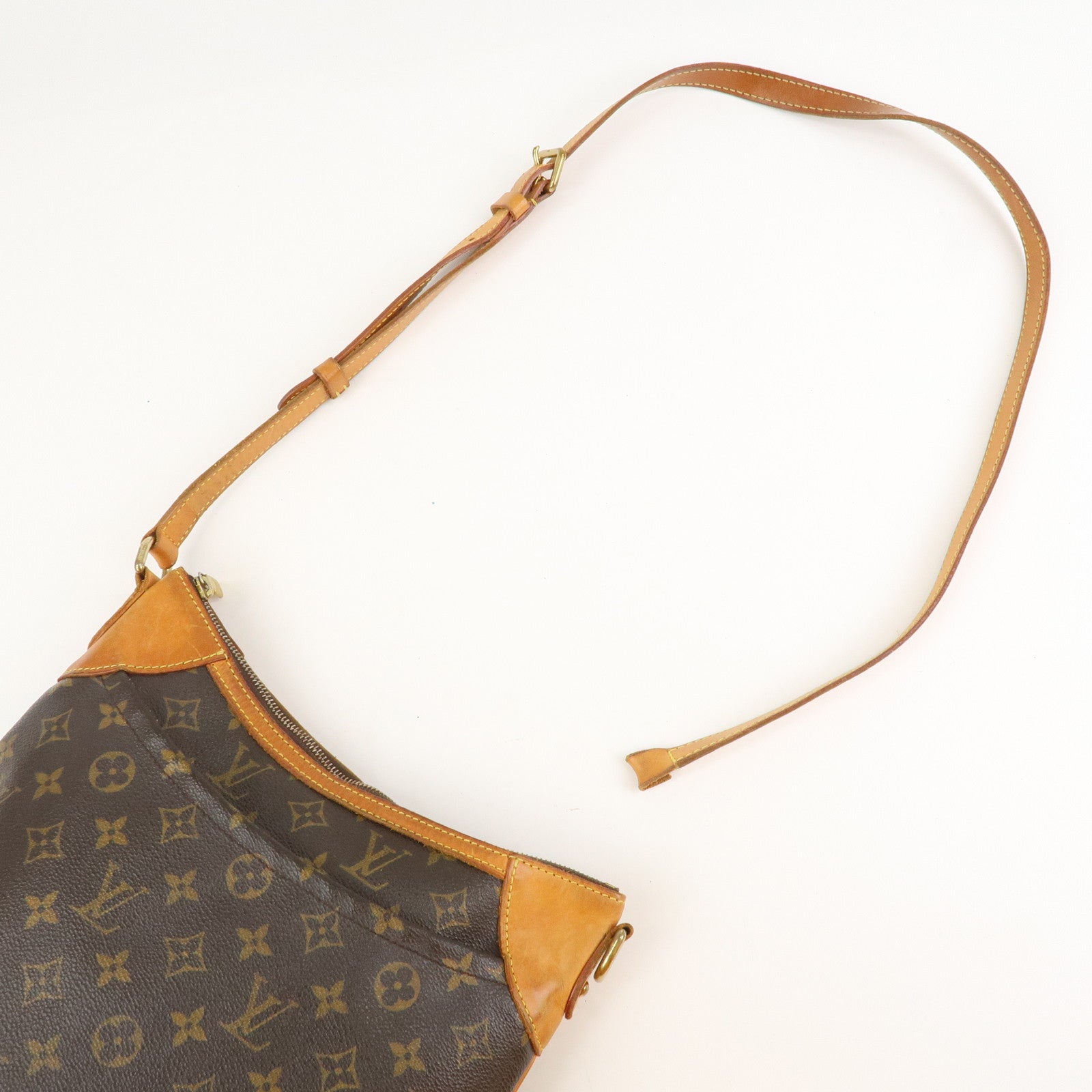 Louis Vuitton Monogram Odeon MM Shoulder Bag Brown M56389