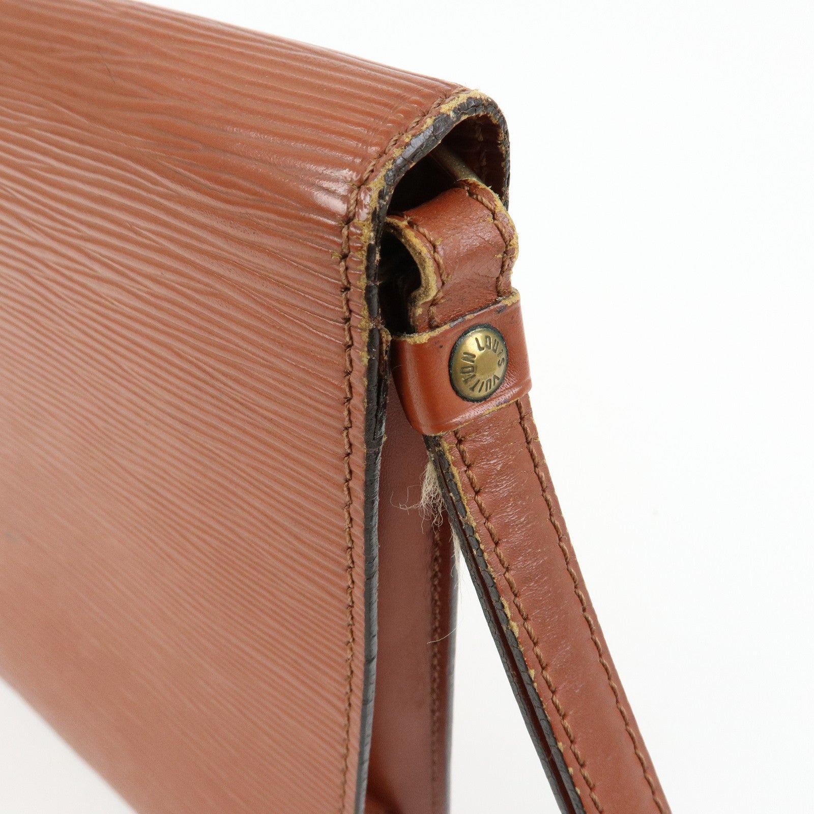 Louis Vuitton Epi Sellier Dragonne Clutch Bag Kenya Brown M52613