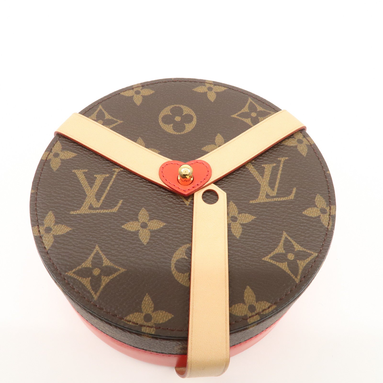 Louis Vuitton Monogram Boite Lock Me Jewelry Box Make Box GI0352 Used