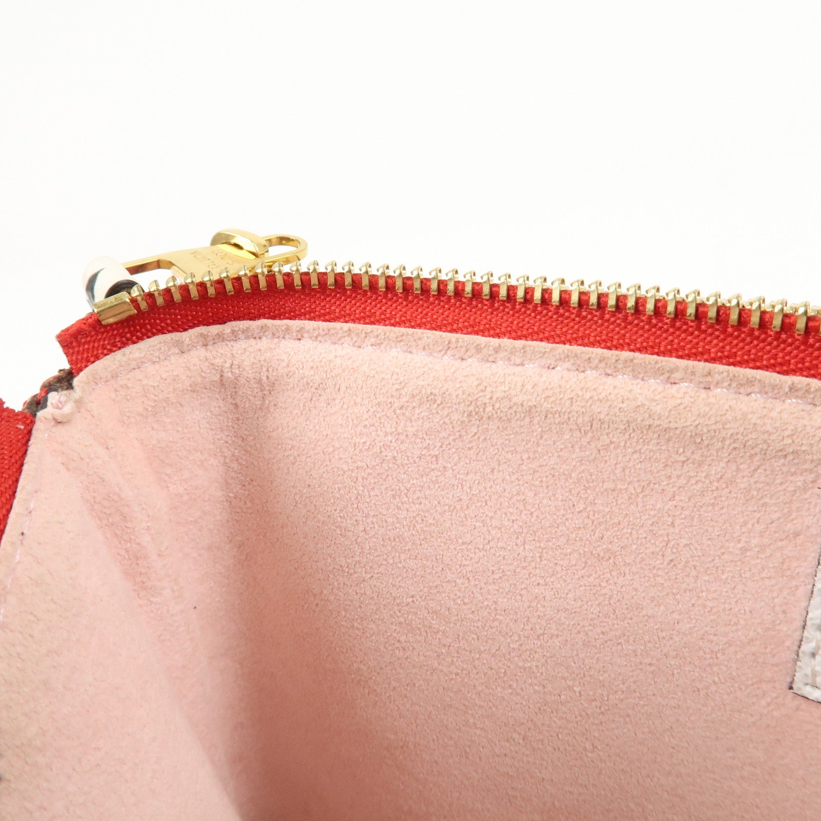 Louis Vuitton Monogram Giant Pochette Double Zip Pouch Rouge M67561 Used