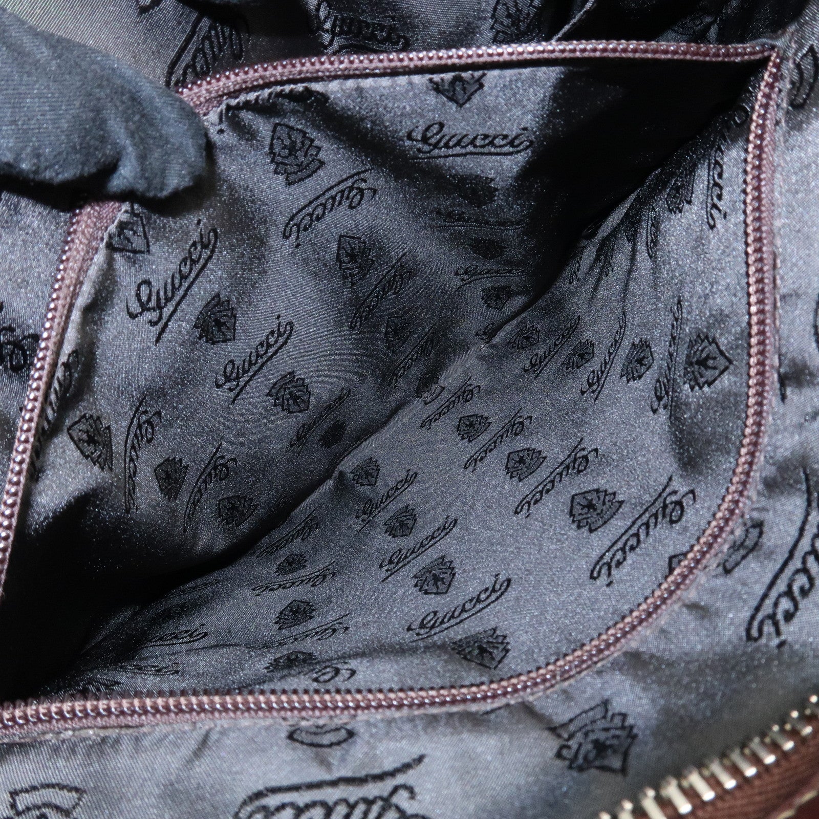 GUCCI Leather Shoulder Bag Crossbody Bag Bordeaux 190279 Used