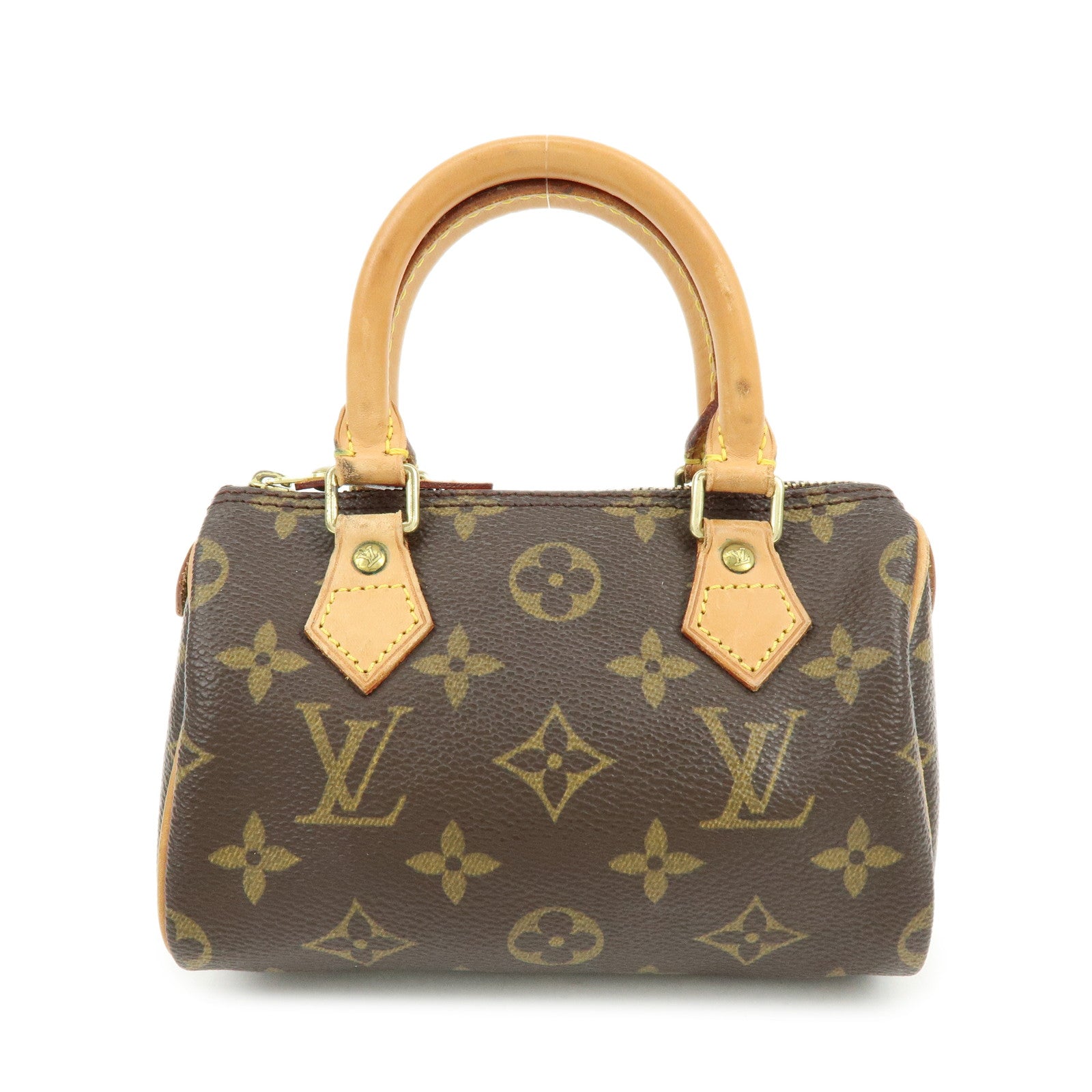 Louis Vuitton Monogram Mini Speedy Hand Bag Brown M41534