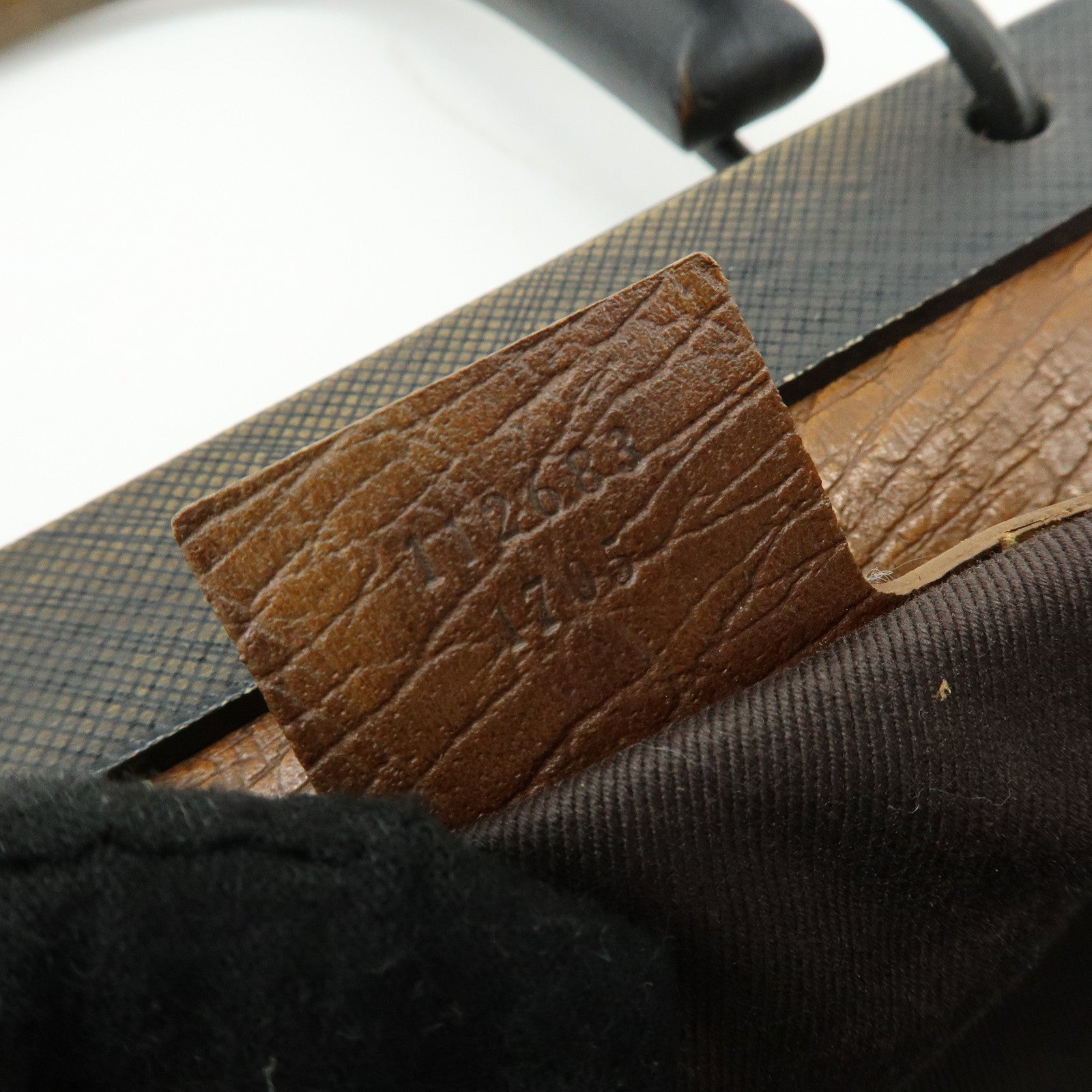 GUCCI GG Monogram Canvas Wood Handle Hand Bag Brown 112683