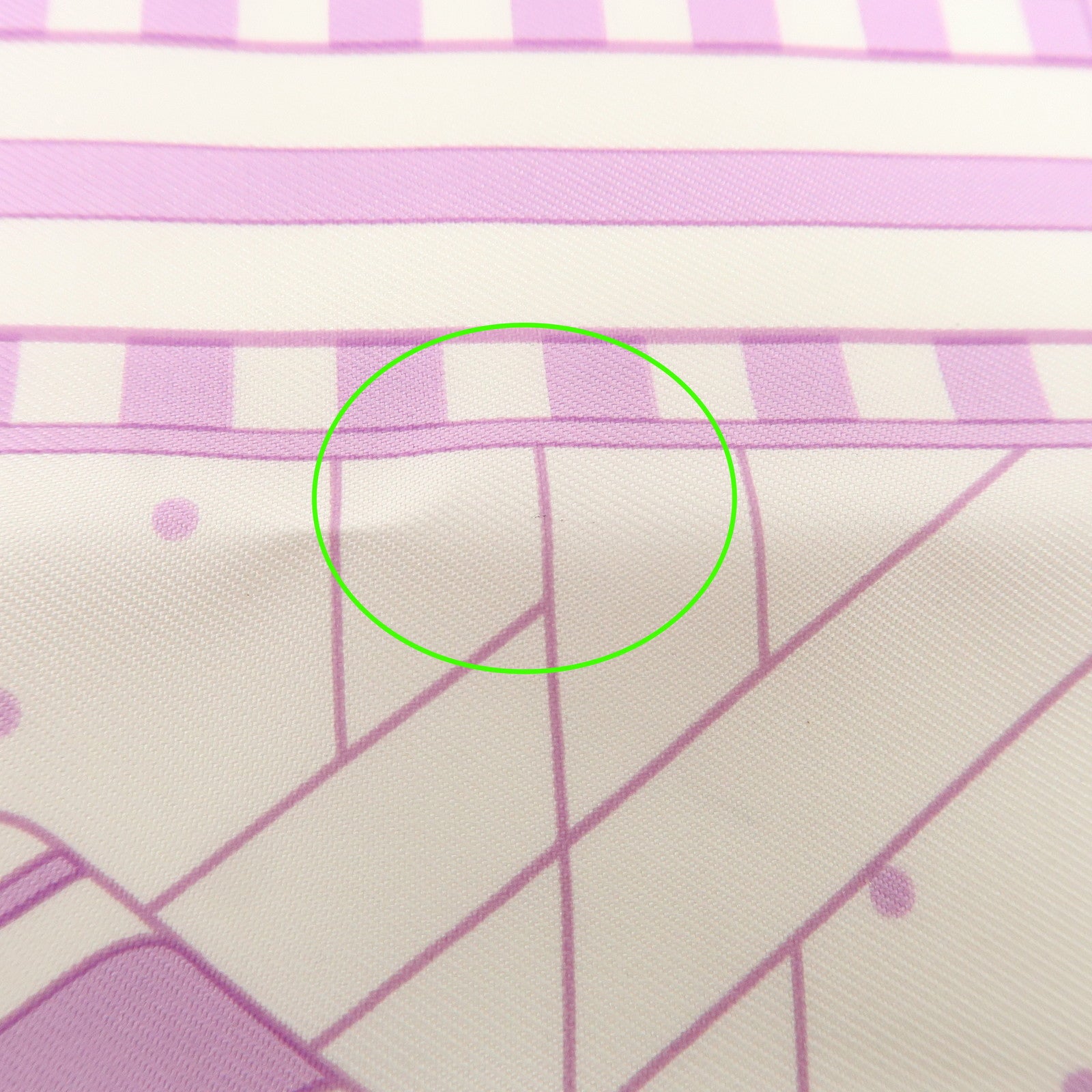 HERMES Carre 55 Silk 100% Scarf SANGLEA EN ZIGZAG Purple White