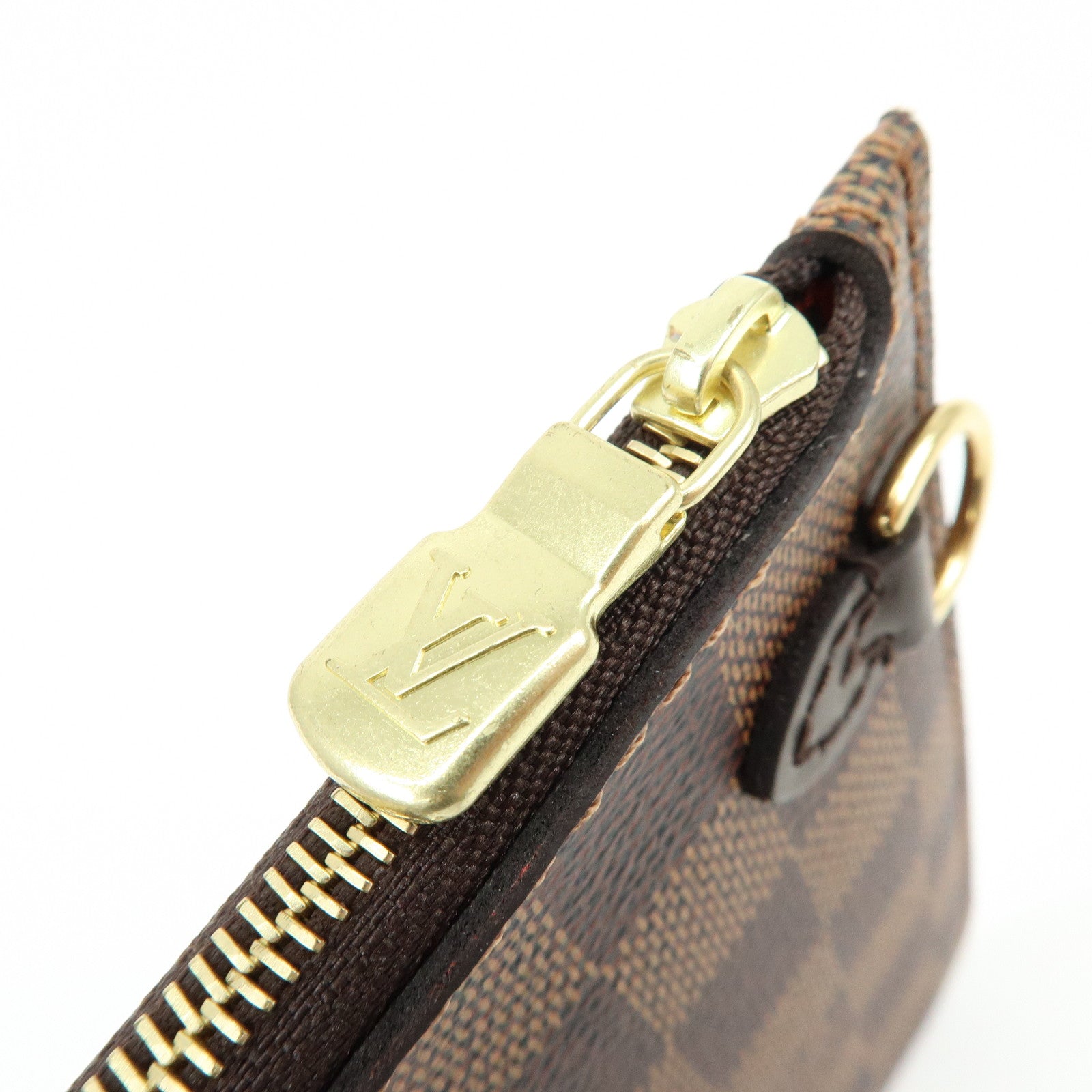 Louis Vuitton Damier Canvas Pouch for Neverfull MM Ebene N41358