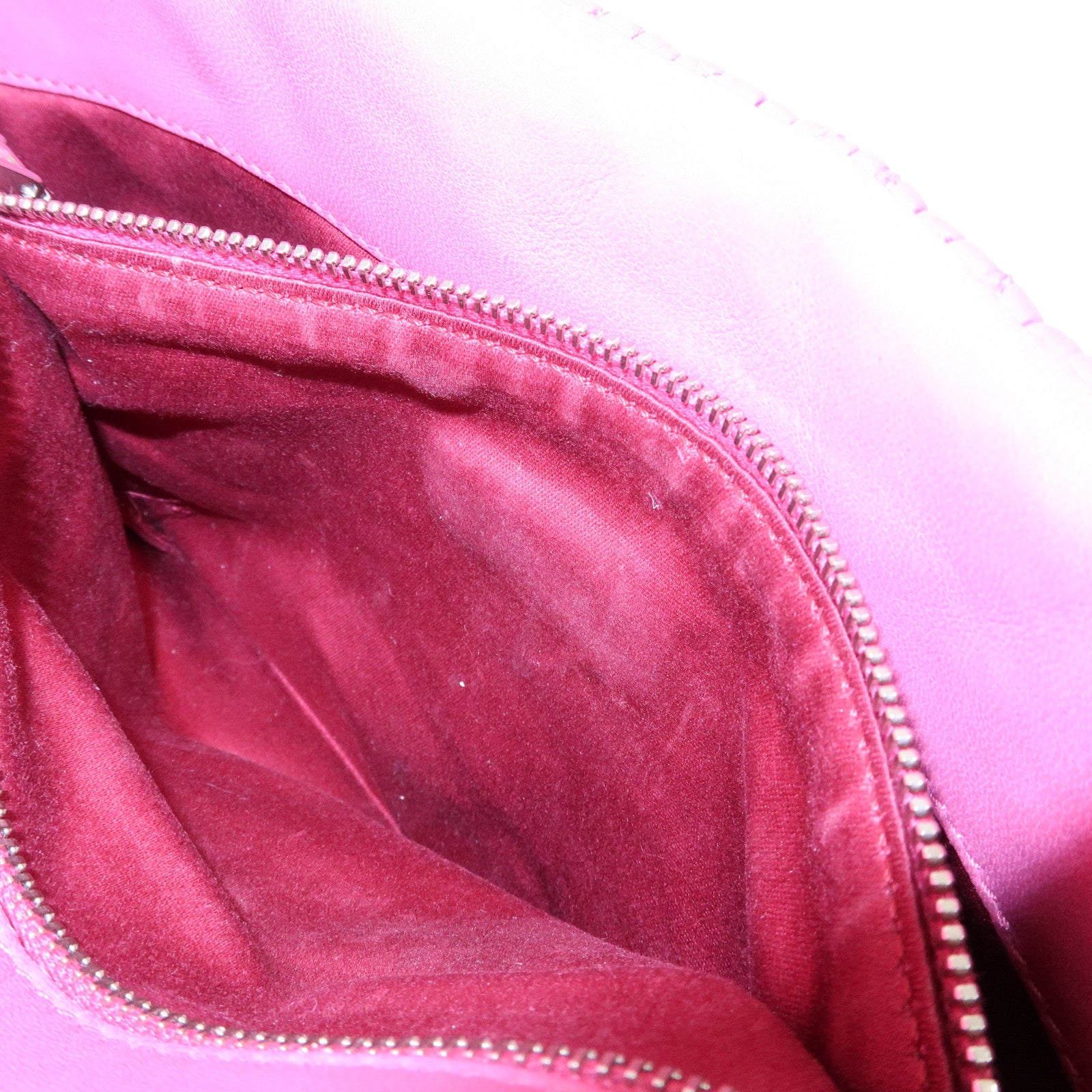MIU MIU Matelasse Nappa Leather Rhinestone 2Way Bag Pink RP0169