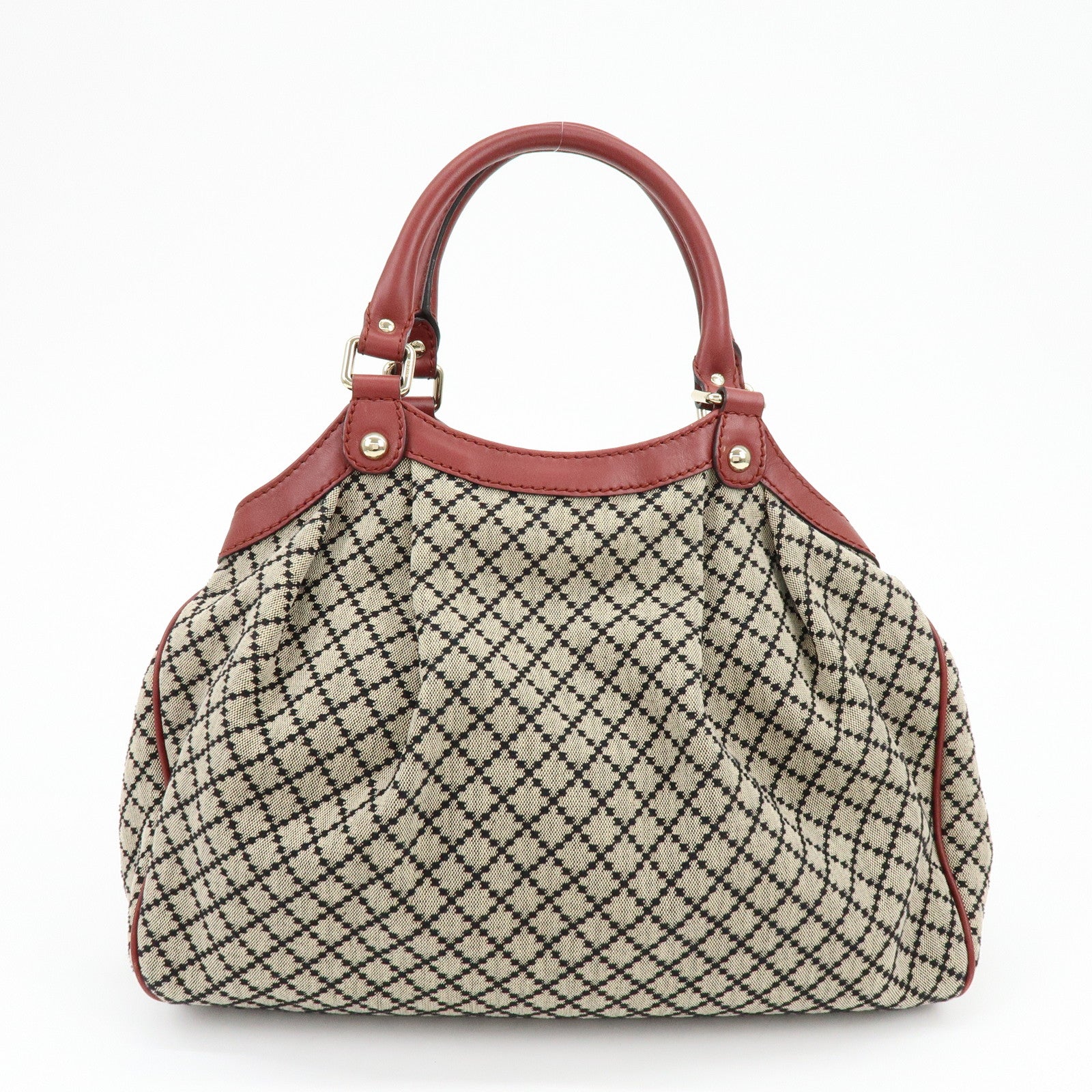 GUCCI Diamante Sukey Interlocking G Tote Bag Hand Bag 211944