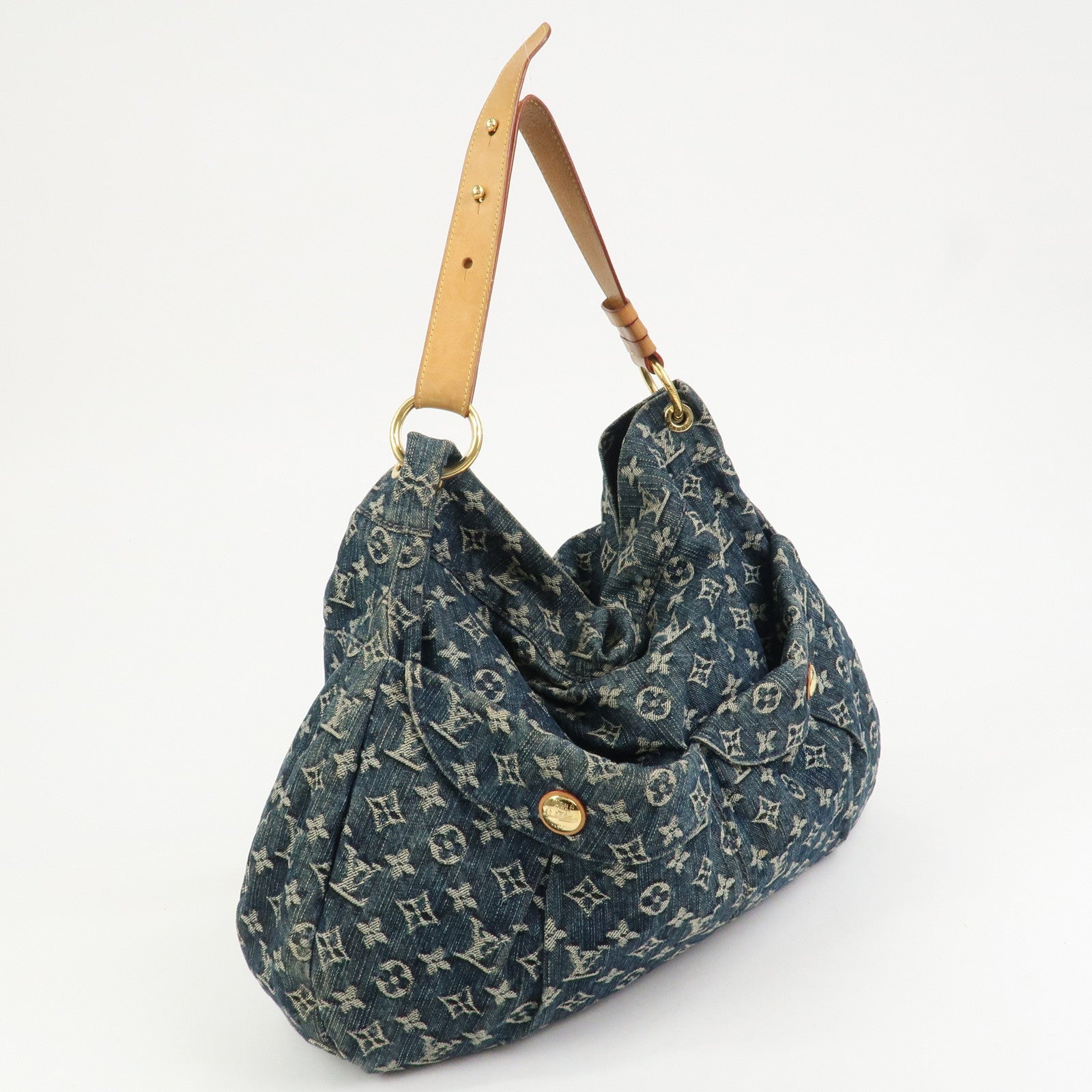 Louis Vuitton Monogram Denim Daily GM Shoulder Bag Hand Bag M40493
