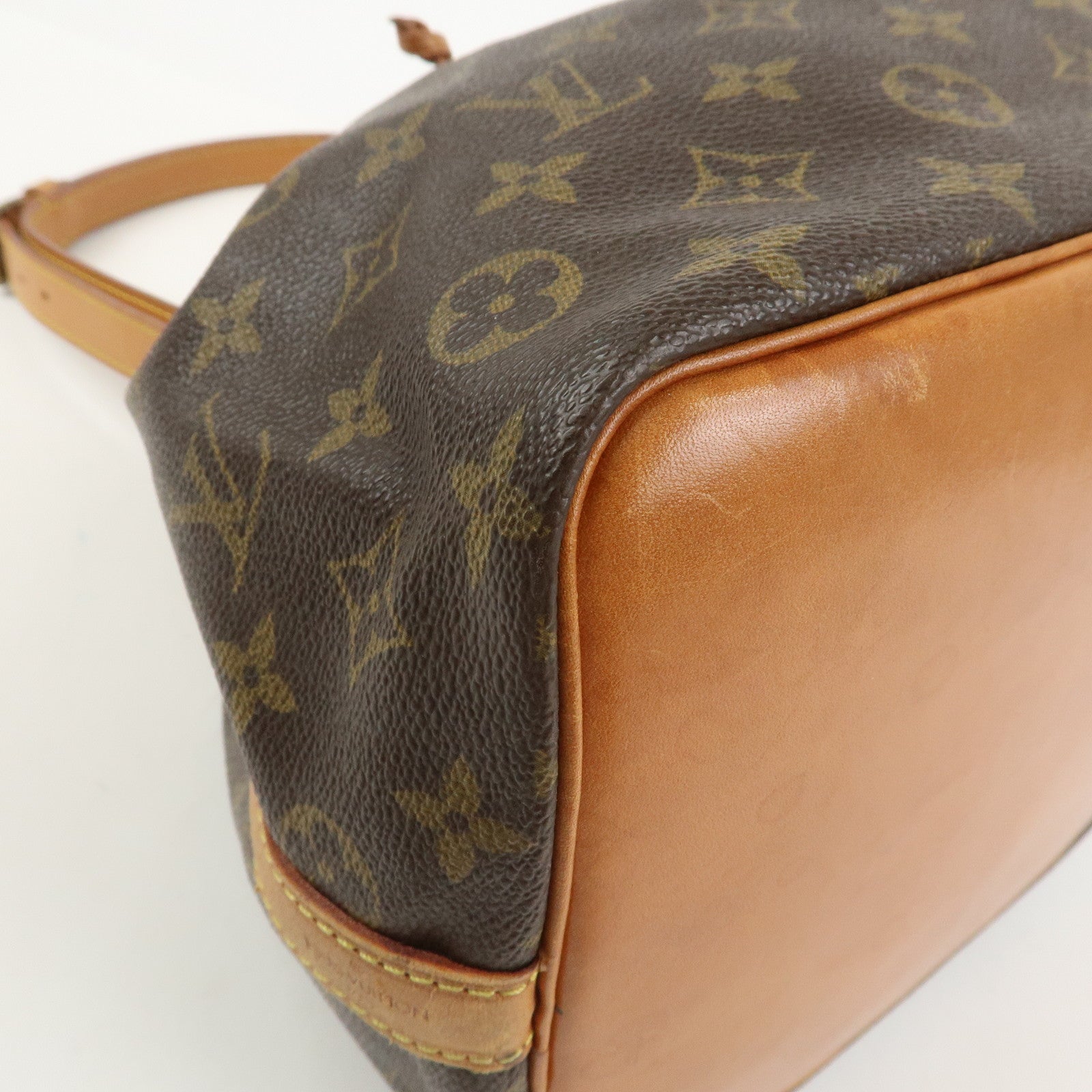Louis Vuitton Monogram Petit Noe Shoulder Bag Brown M42226