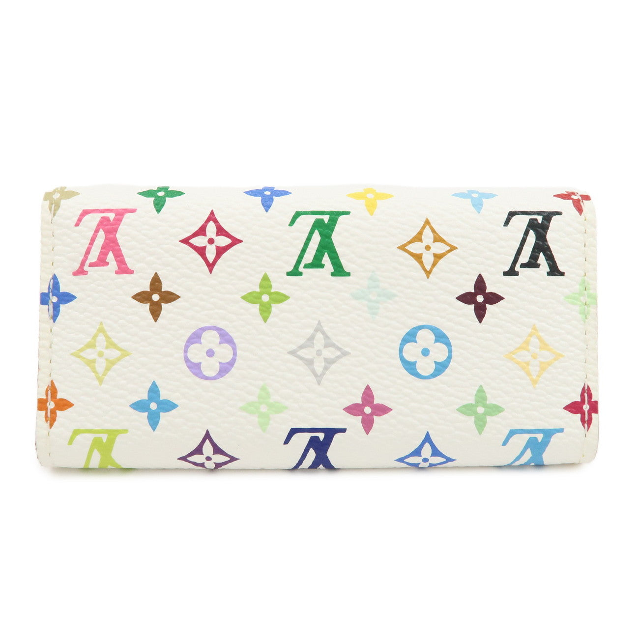 Louis Vuitton Monogram Multicolor Multiclés 4 Key Case Blanc M60043
