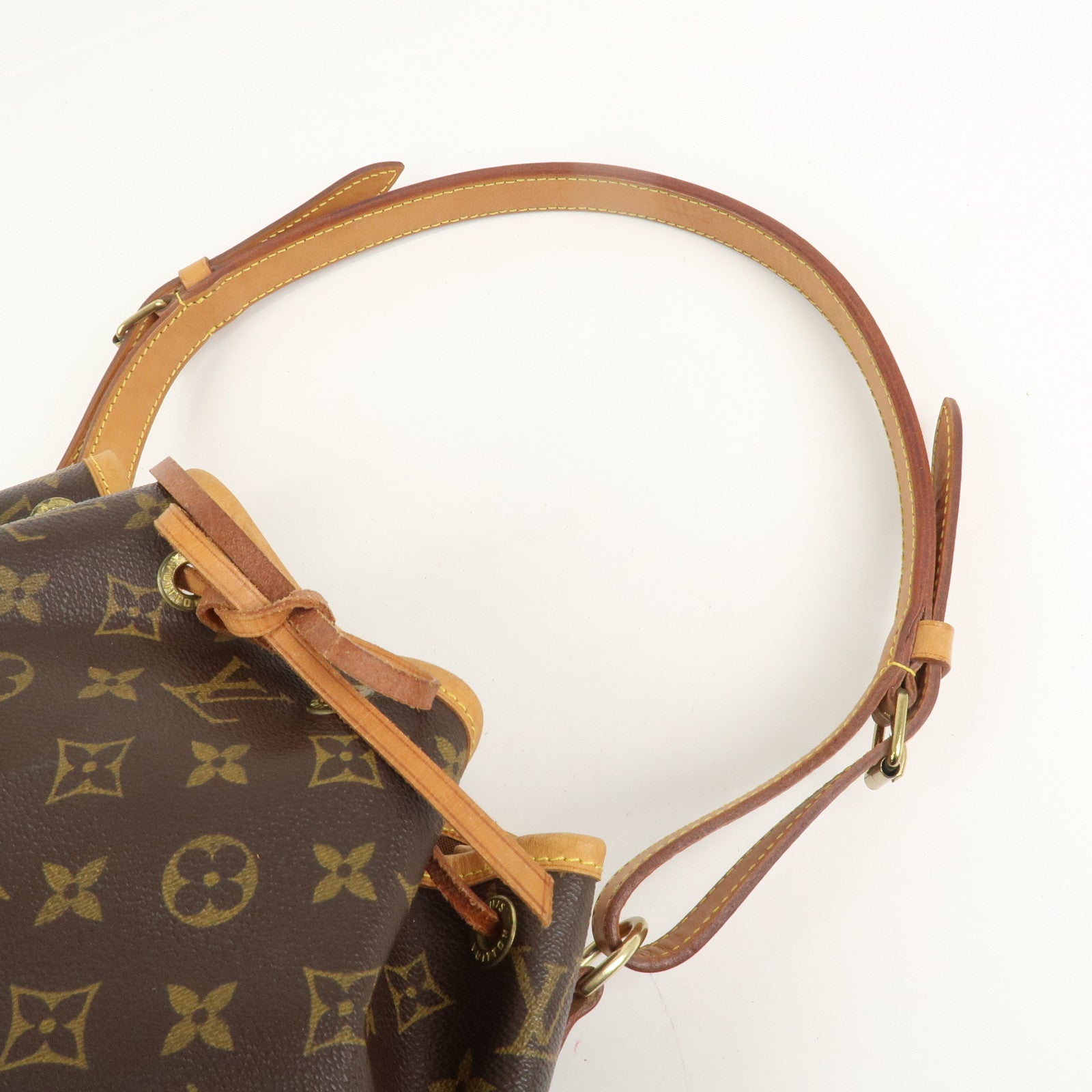 Louis Vuitton Monogram Petit Noe Shoulder Bag Brown M42226