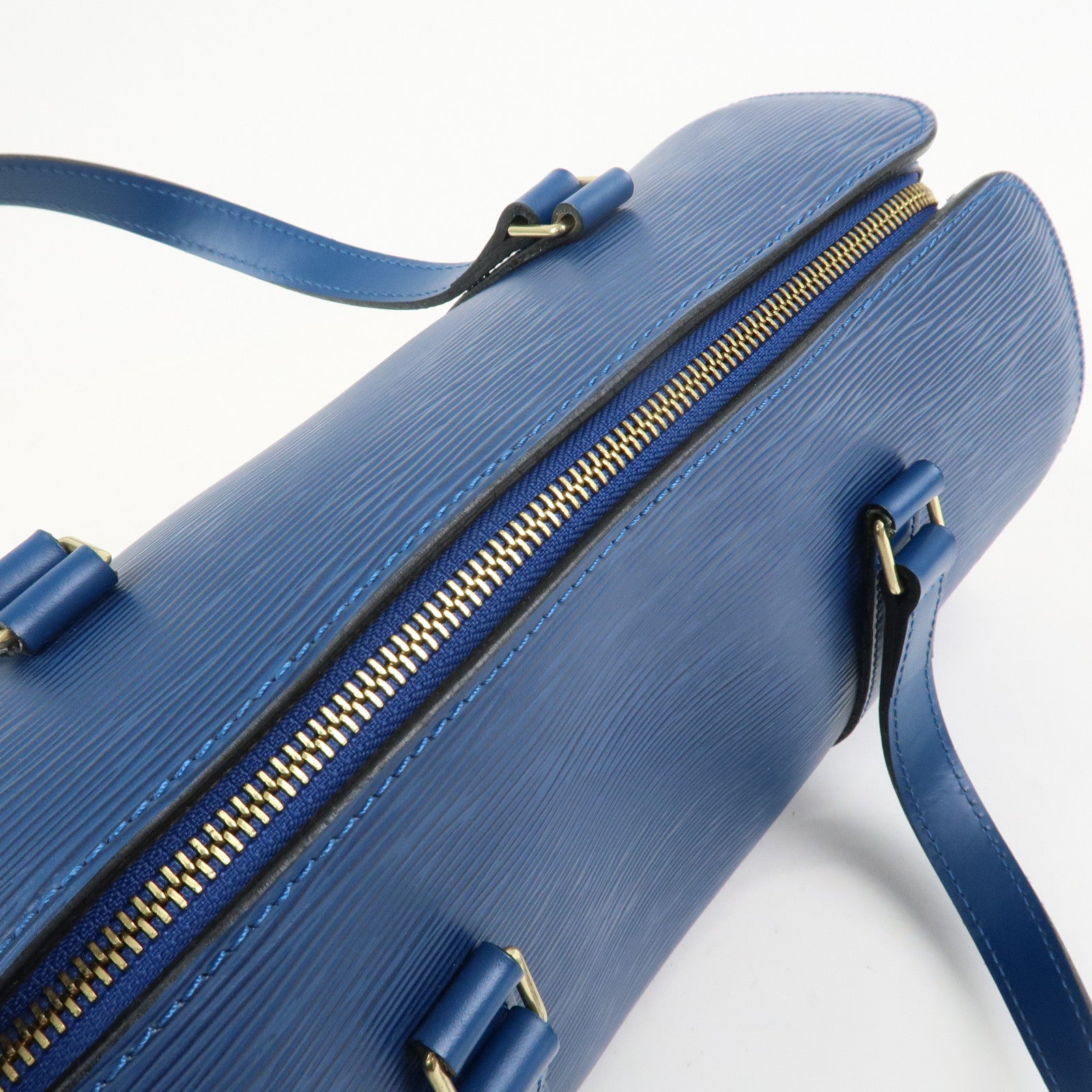 Louis Vuitton Epi Soufflot Shoulder Bag Hand Bag Toledo Blue M52225