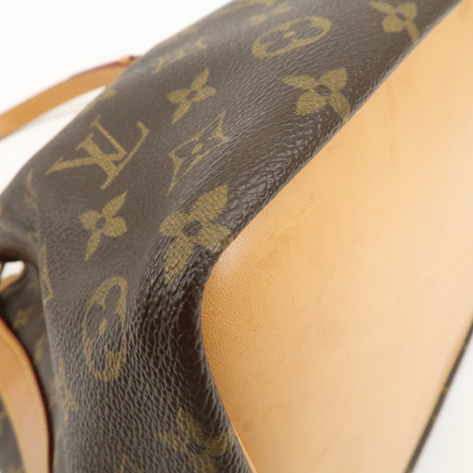 Louis Vuitton Monogram Petit Noe Shoulder Bag Brown M42226