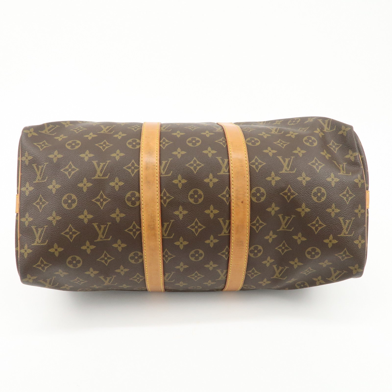 Louis Vuitton Monogram Keep All Bandouliere 45 Boston Bag M41418