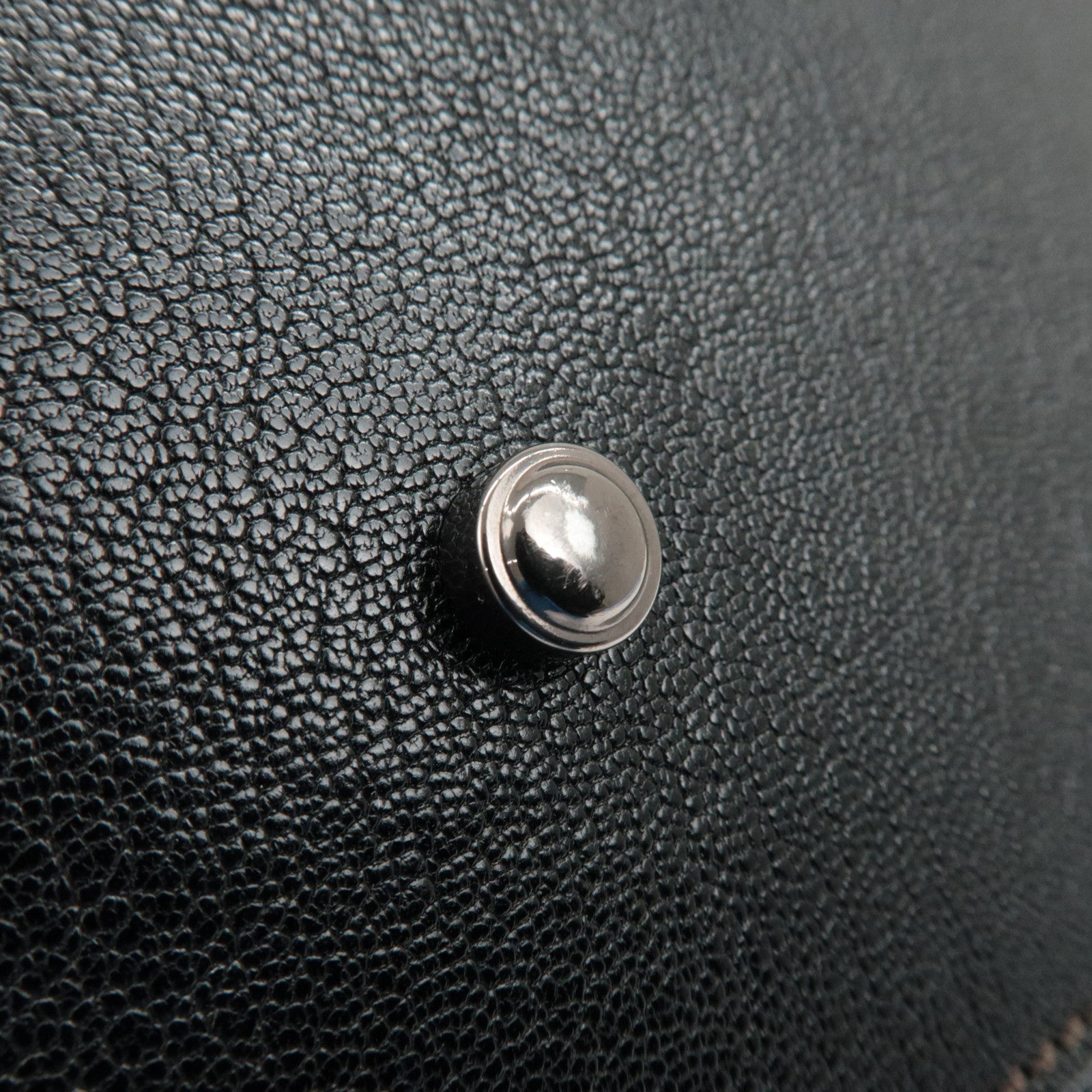 Cartier Must Line Leather Marcello Hand Bag Black Used