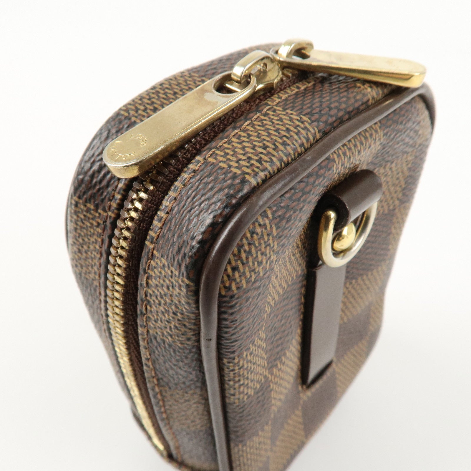 Louis Vuitton Damier Leather Canvas Etui Okapi PM Camera Case N61738 Used