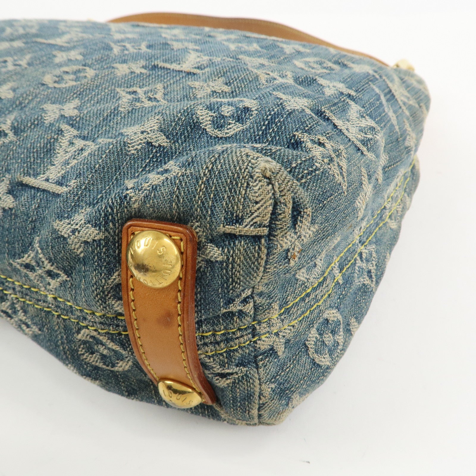 Louis Vuitton Monogram Denim Baggy PM 2Way Bag Shoulder Bag M95049