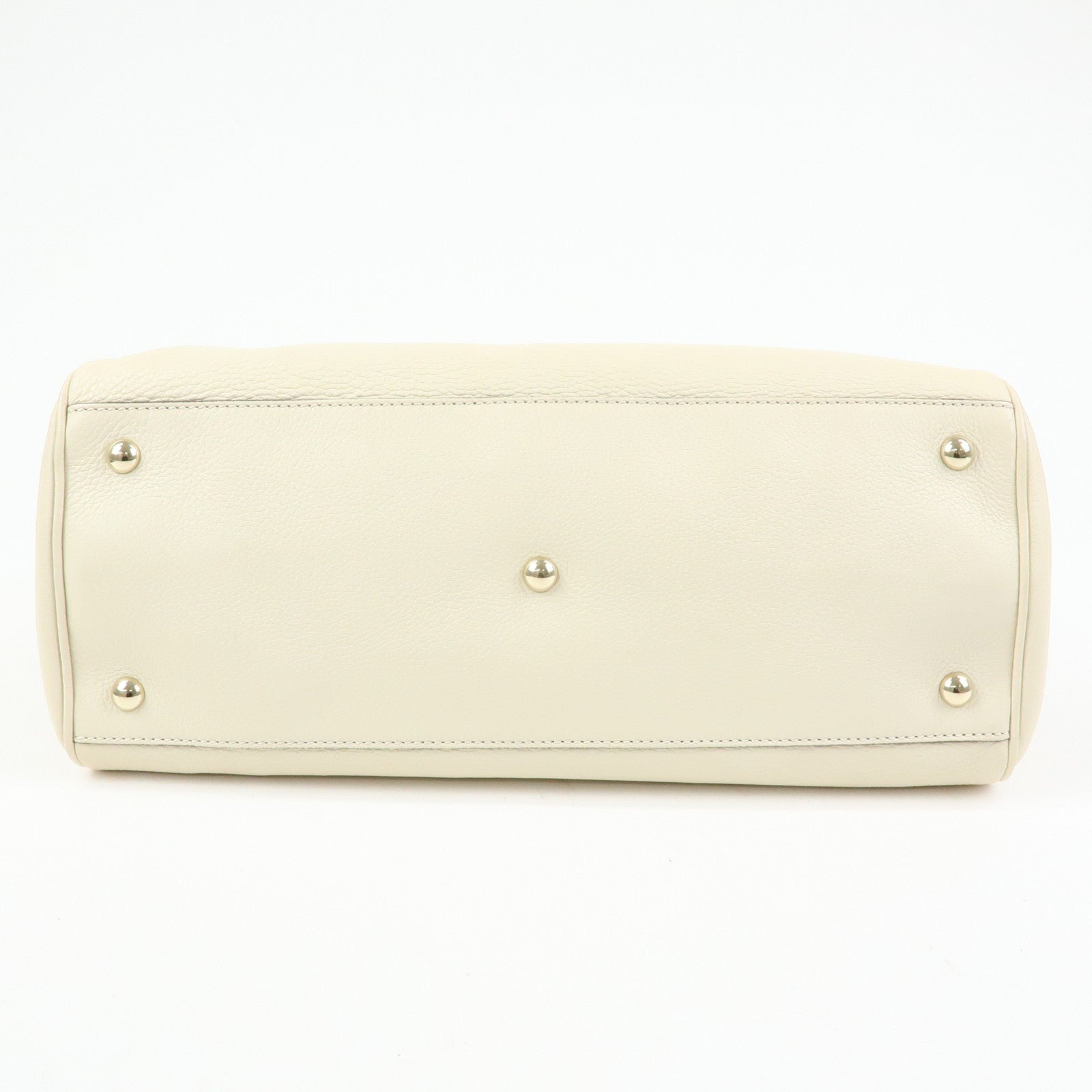GUCCI Bamboo Shopper Medium 2Way Bag Shoulder Bag Ivory 323660