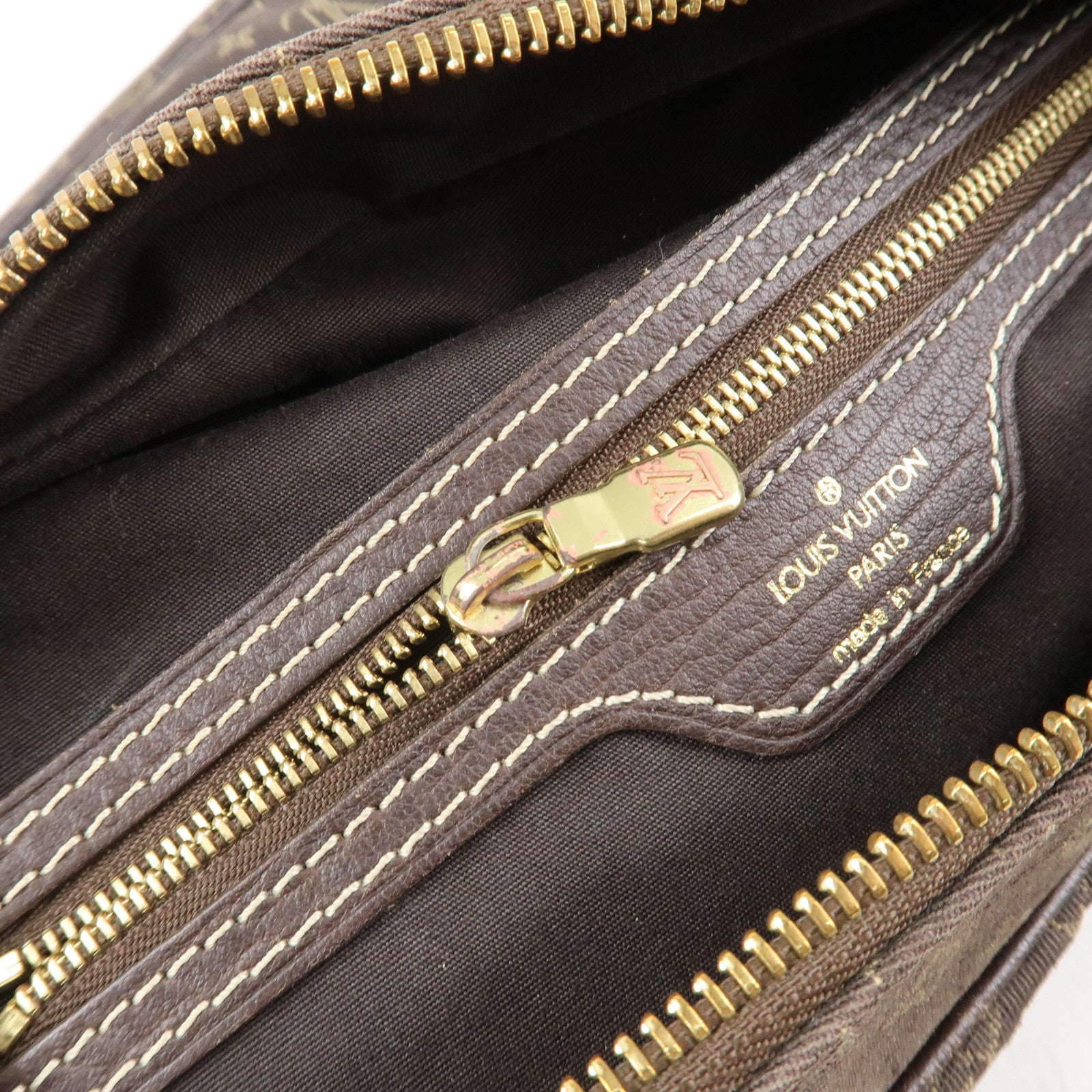 Louis Vuitton Monogram Mini Lin Boulogne Shoulder Bag Brown M95225 Used