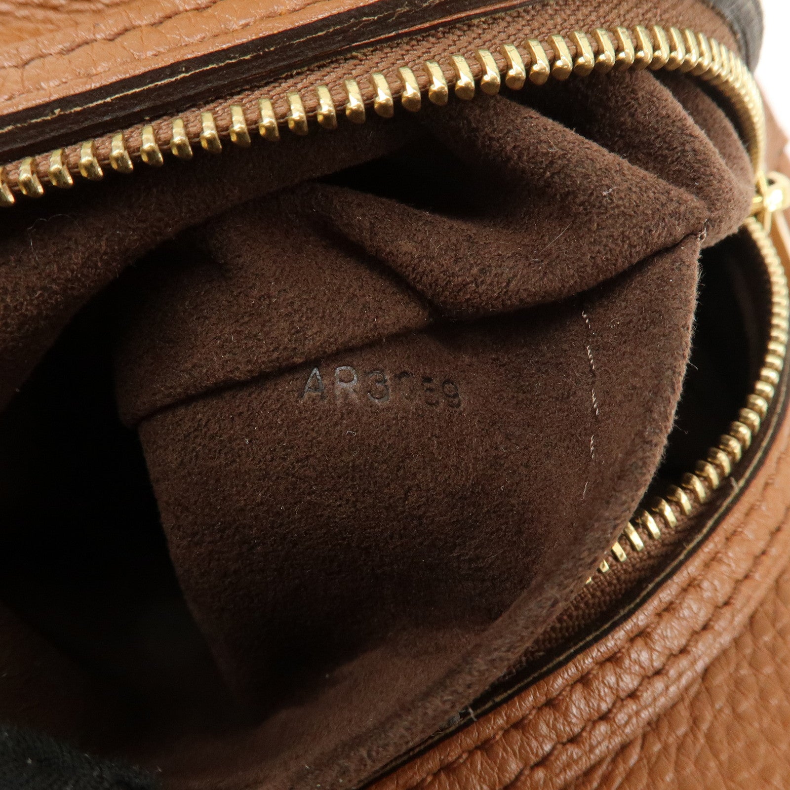 Louis Vuitton Monogram Mahina Luna PM Hand Bag Brown M97052 Used