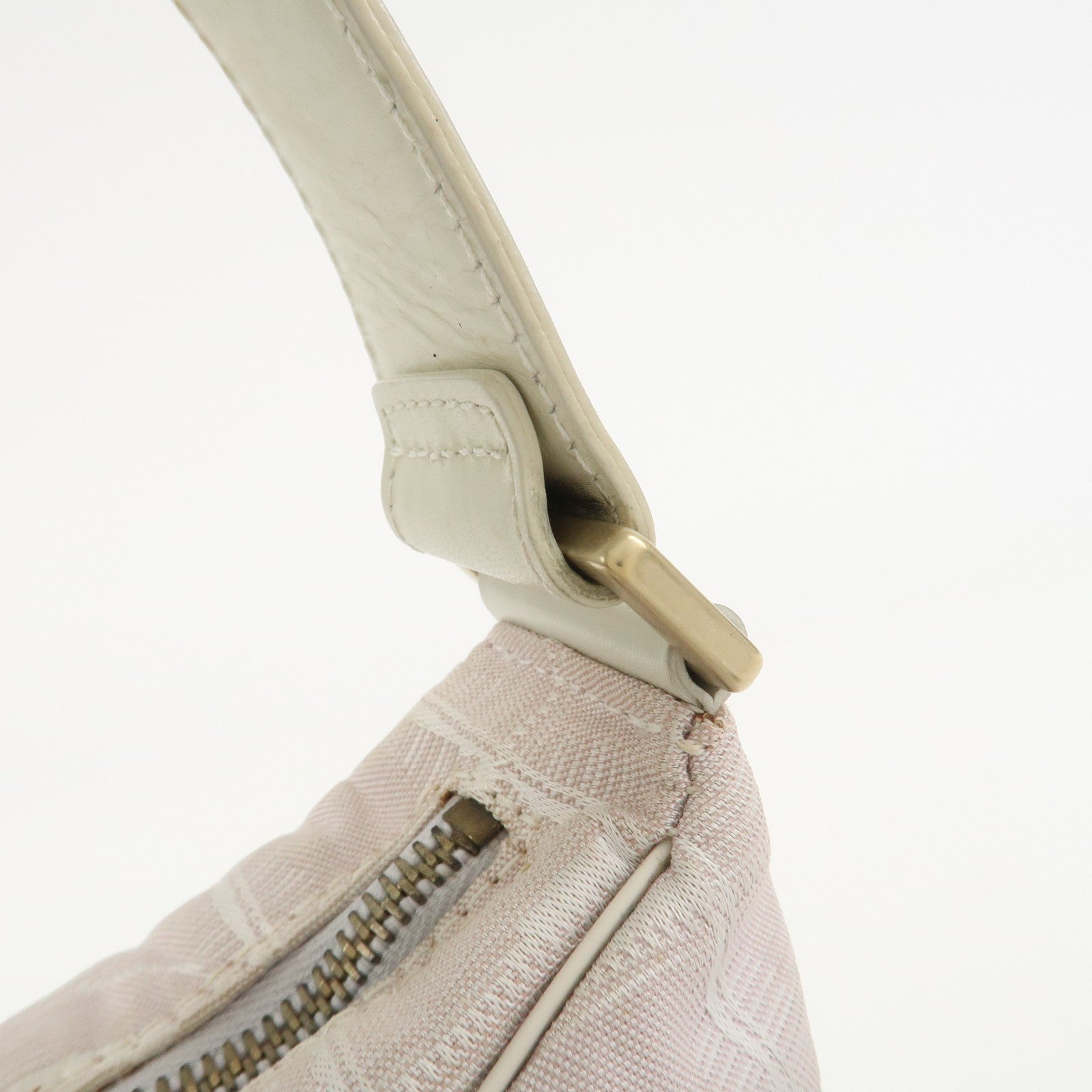 CHANEL New Travel Line Canvas Leather Shoulder Bag Hand Bag Pink