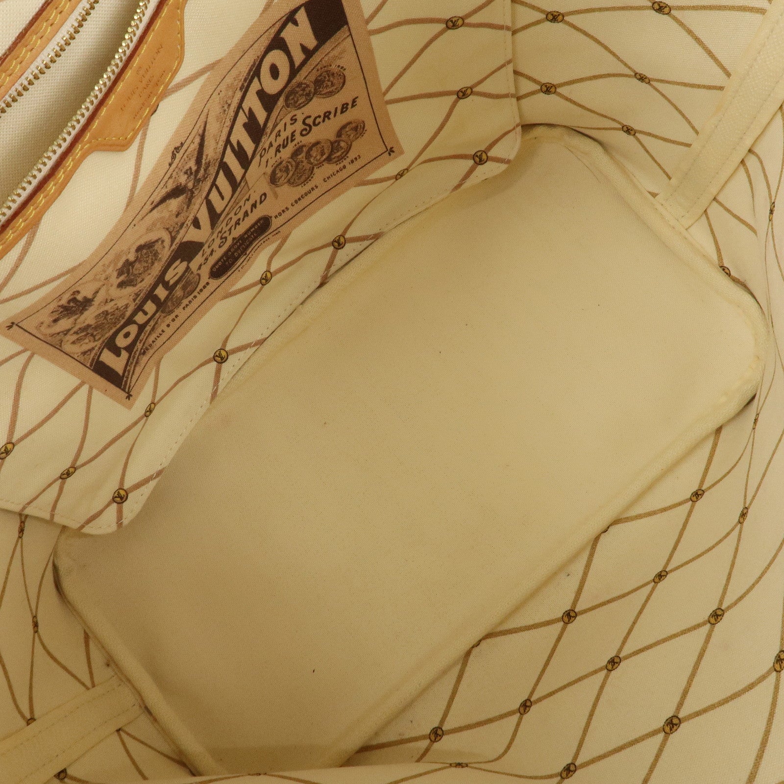 Louis Vuitton Damier Azur Neverfull MM Summer Trunk Tote Bag N41065