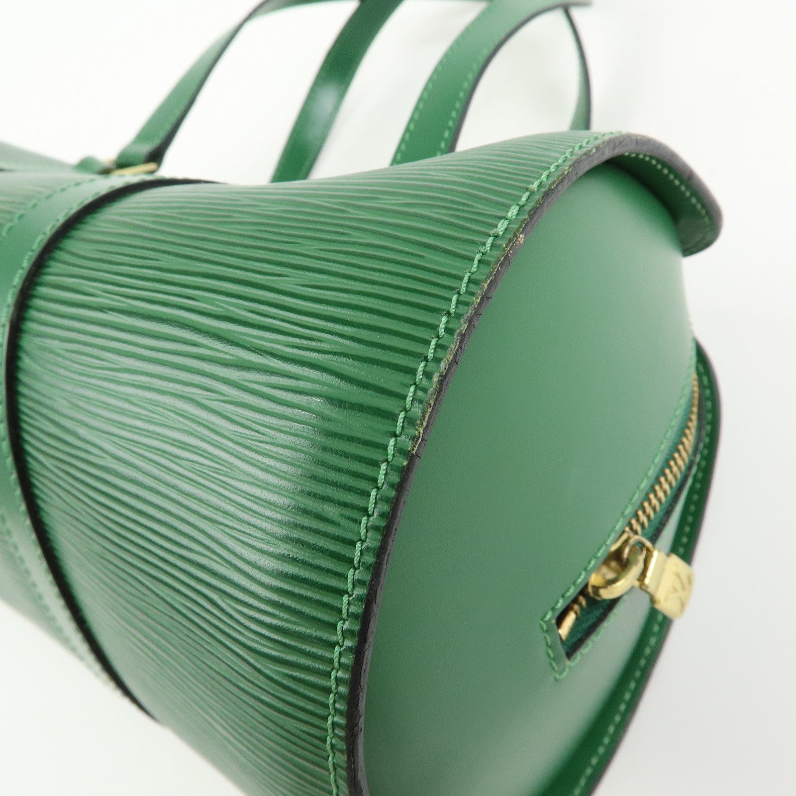 Louis Vuitton Epi Soufflot Hand Bag Borneo Green M52224