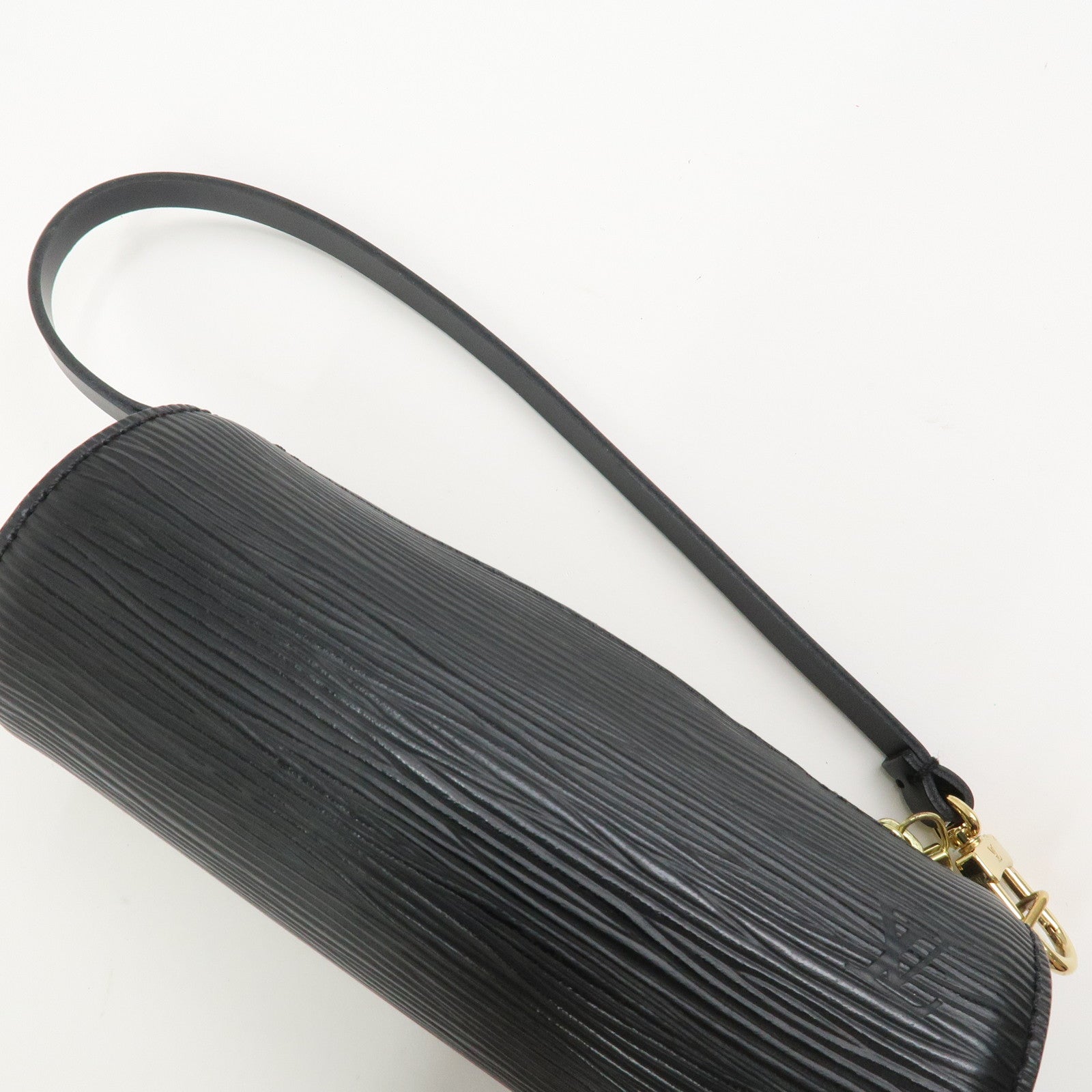 Louis Vuitton Epi Mini Pouch For Soufflot Hand Bag Noir