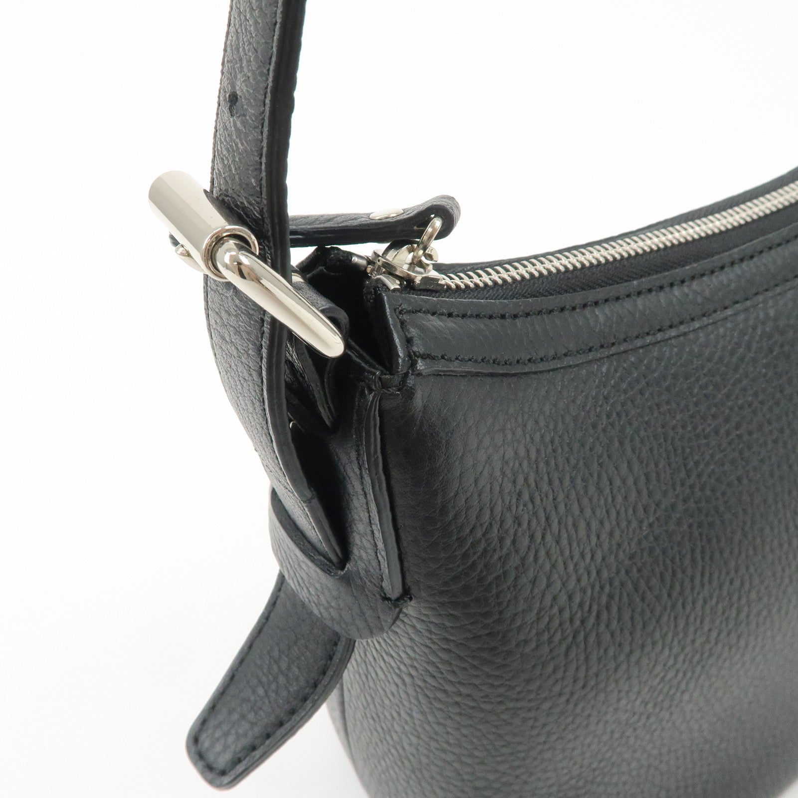 BURBERRY Leather Shoulder Bag Nova Plaid Black